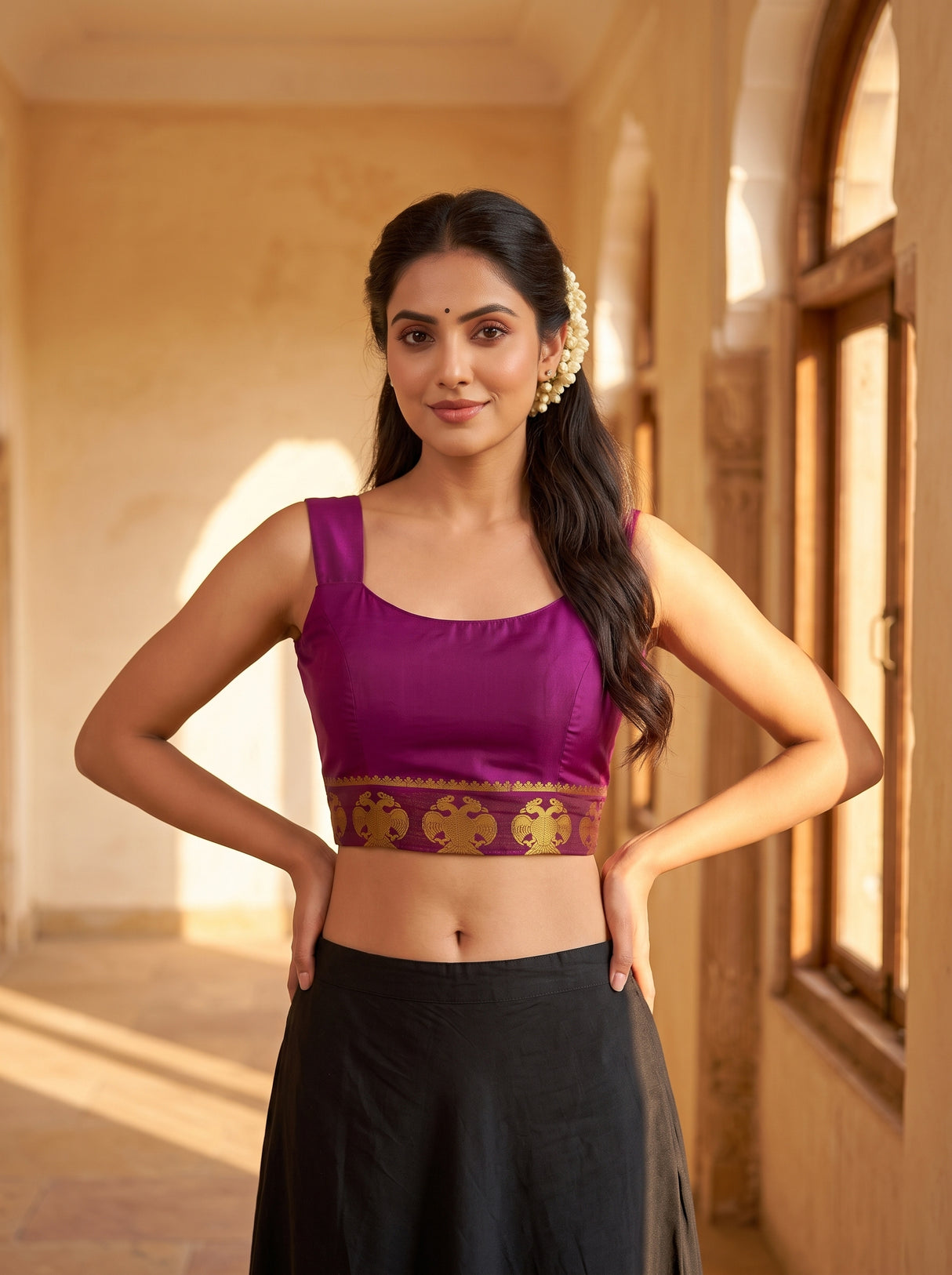 MIMOSA Ananda Saree Saree — blouse close-up
