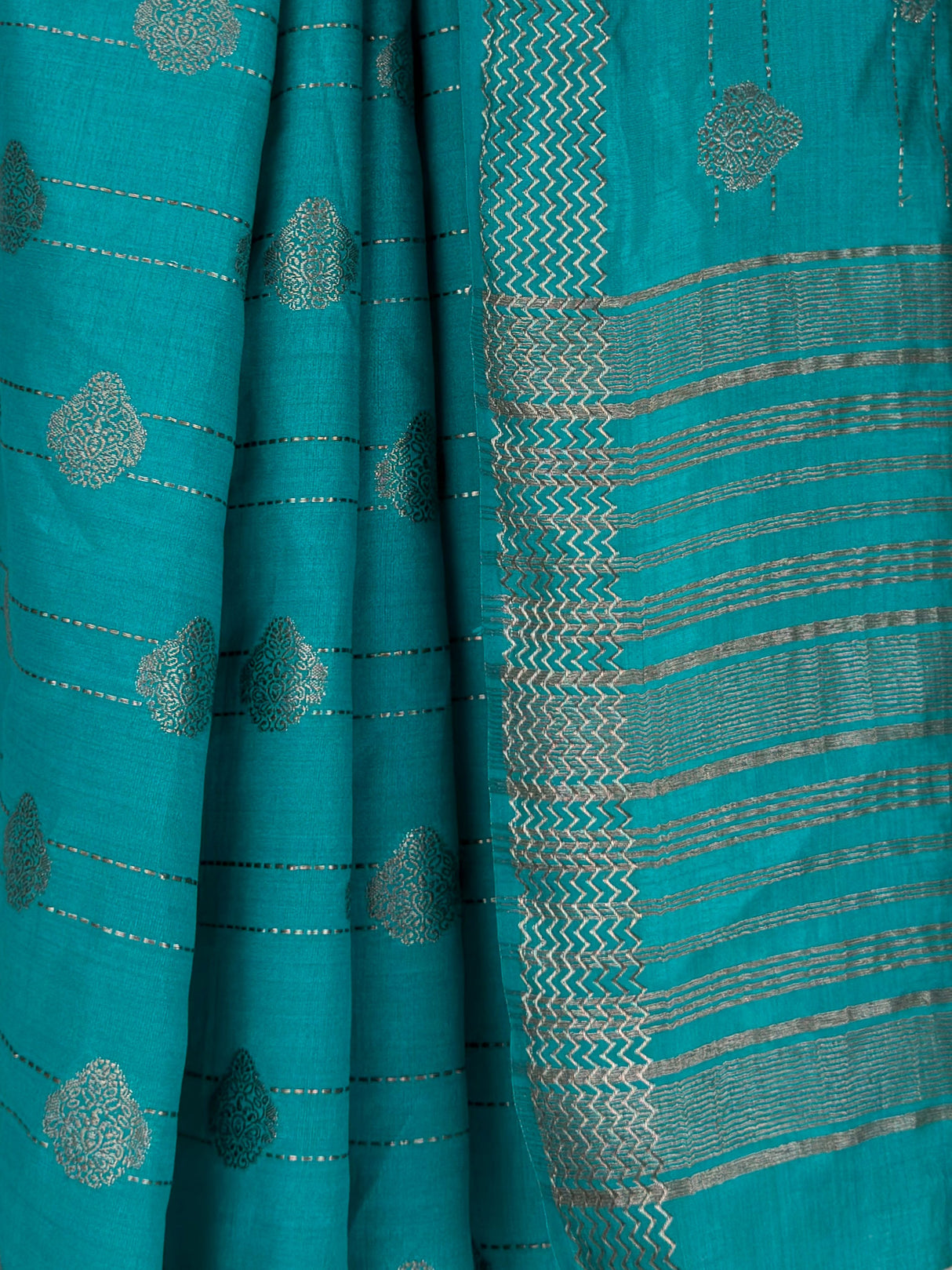 MIMOSA Sapphire Banarasi tusser Saree — fleets shot full lifestyle