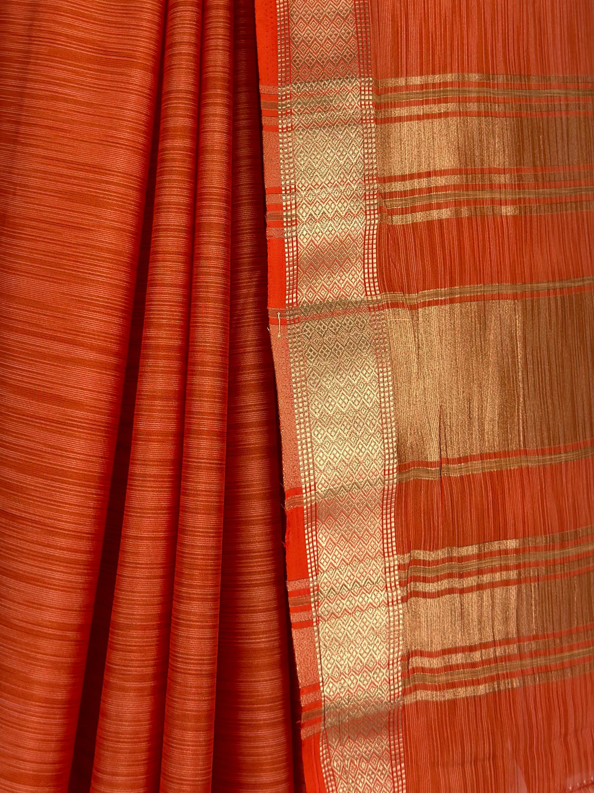 MIMOSA Orange Saree Saree — fleets shot full lifestyle