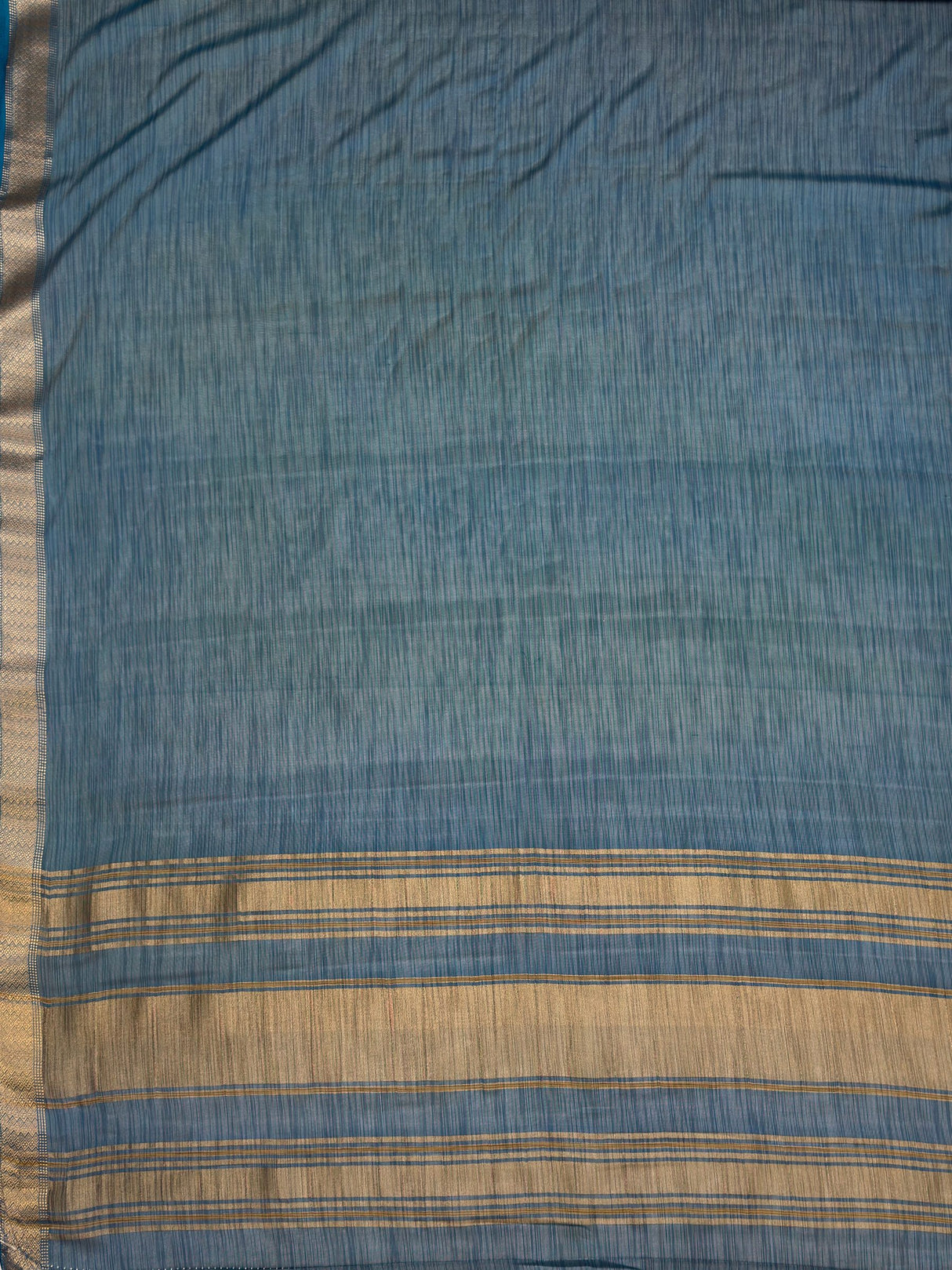 MIMOSA Sapphire Saree Saree — pallu and zari work detail