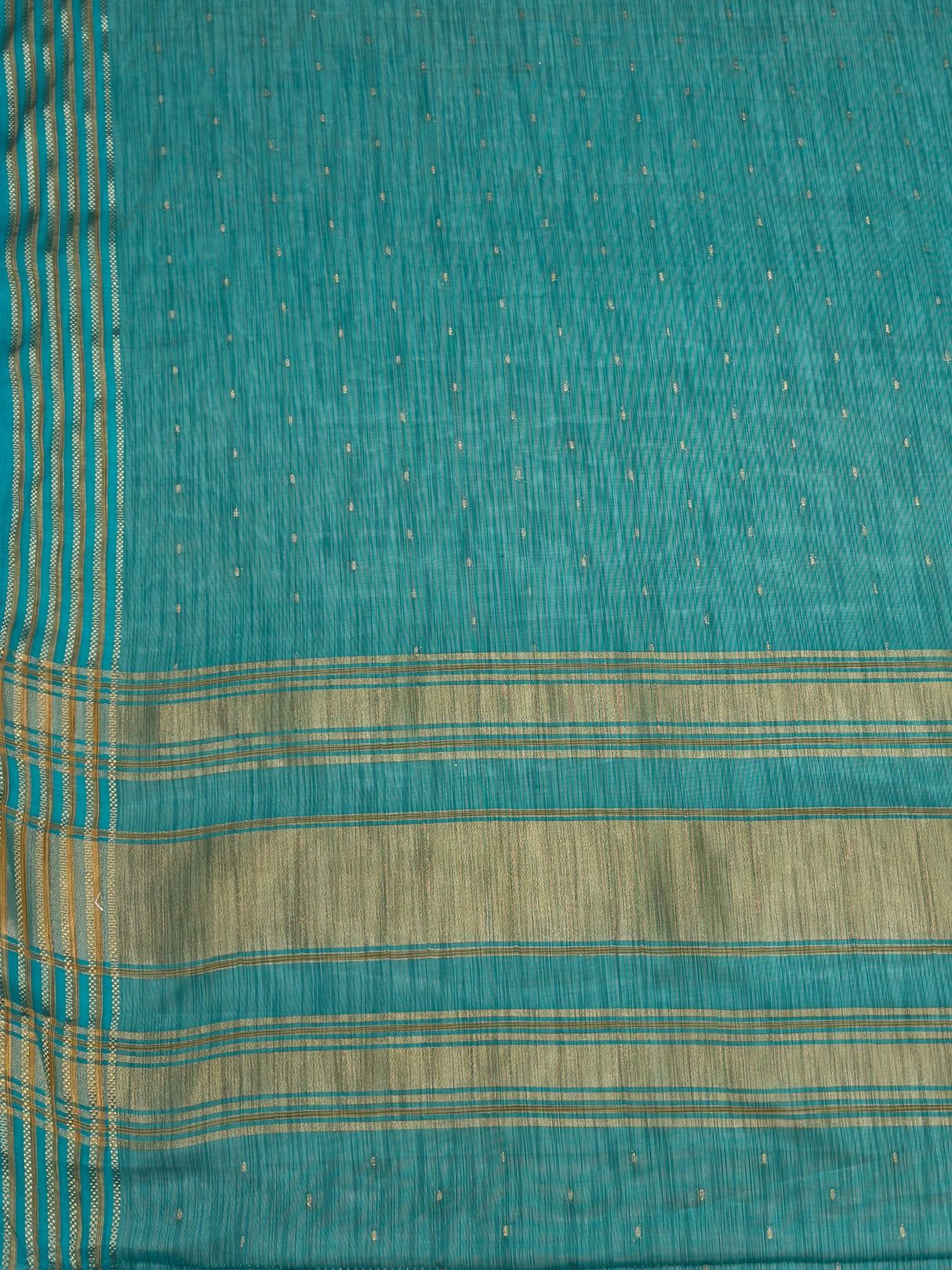 MIMOSA Sapphire Saree Saree — pallu and zari work detail