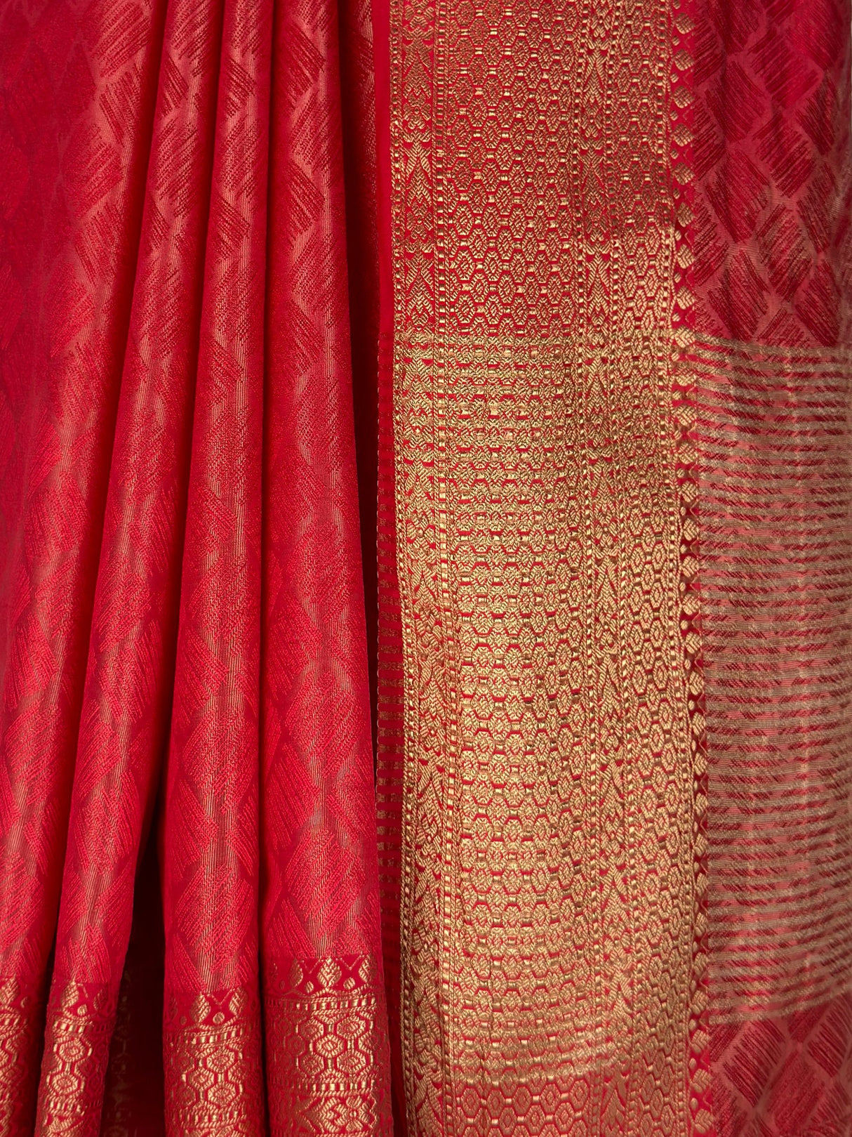 MIMOSA Strawberry Saree Saree — fleets shot full lifestyle