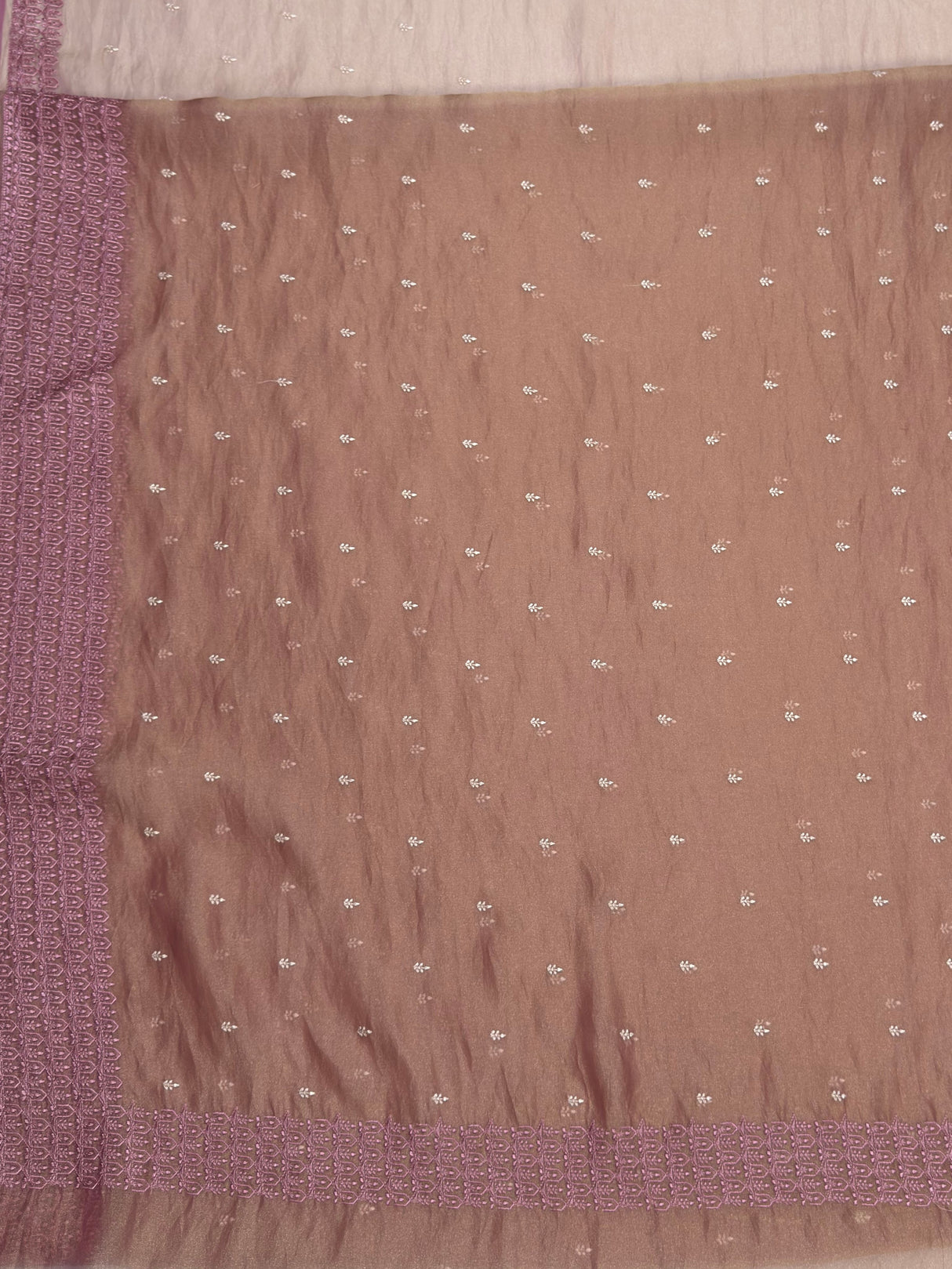 MIMOSA Pink Banarasi Tissue Saree — pallu and zari work detail