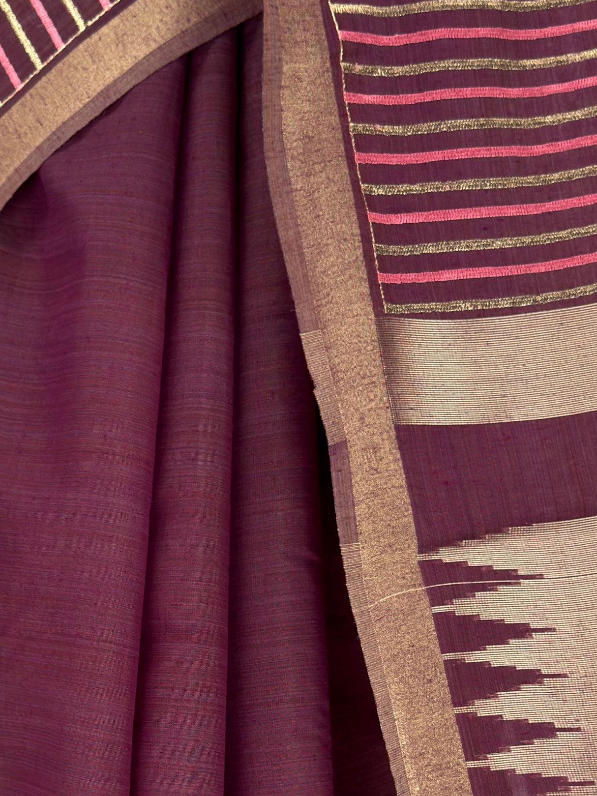MIMOSA Wine Saree Saree — fleets shot full lifestyle