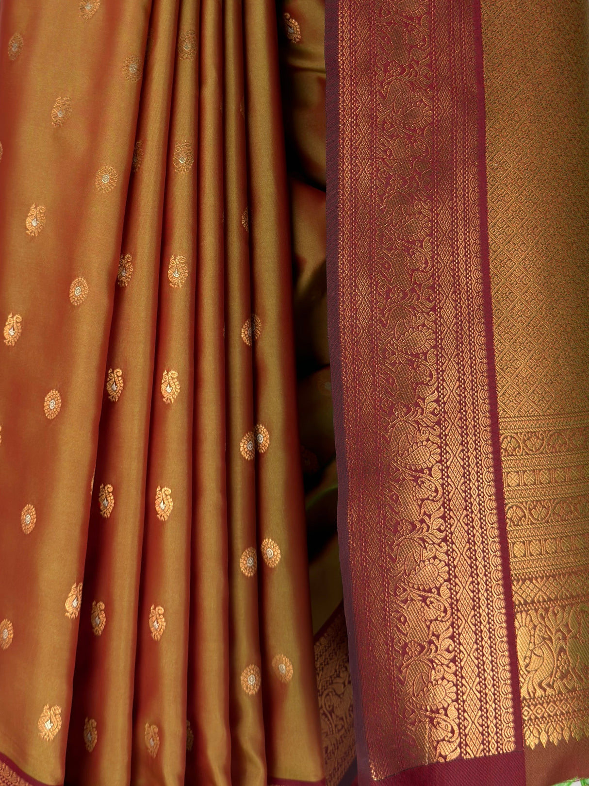 MIMOSA Olive Saree Saree — fleets shot full lifestyle