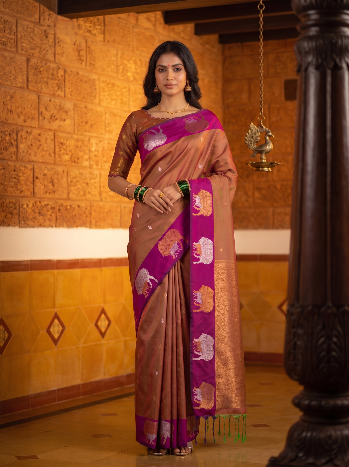 MIMOSA Rani Saree Saree — pose 10 styling detail