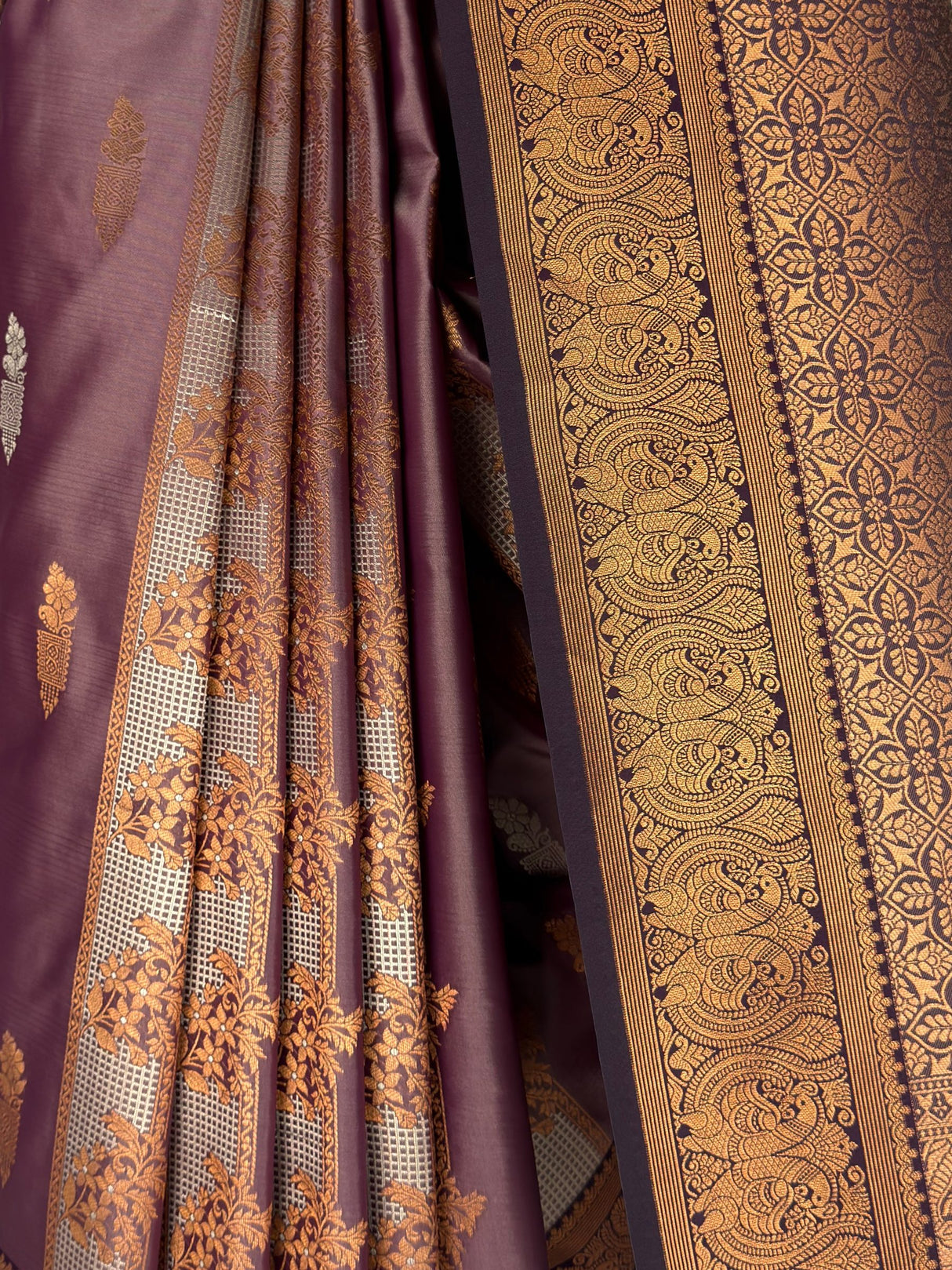 MIMOSA Lavender Saree Saree — fleets shot full lifestyle