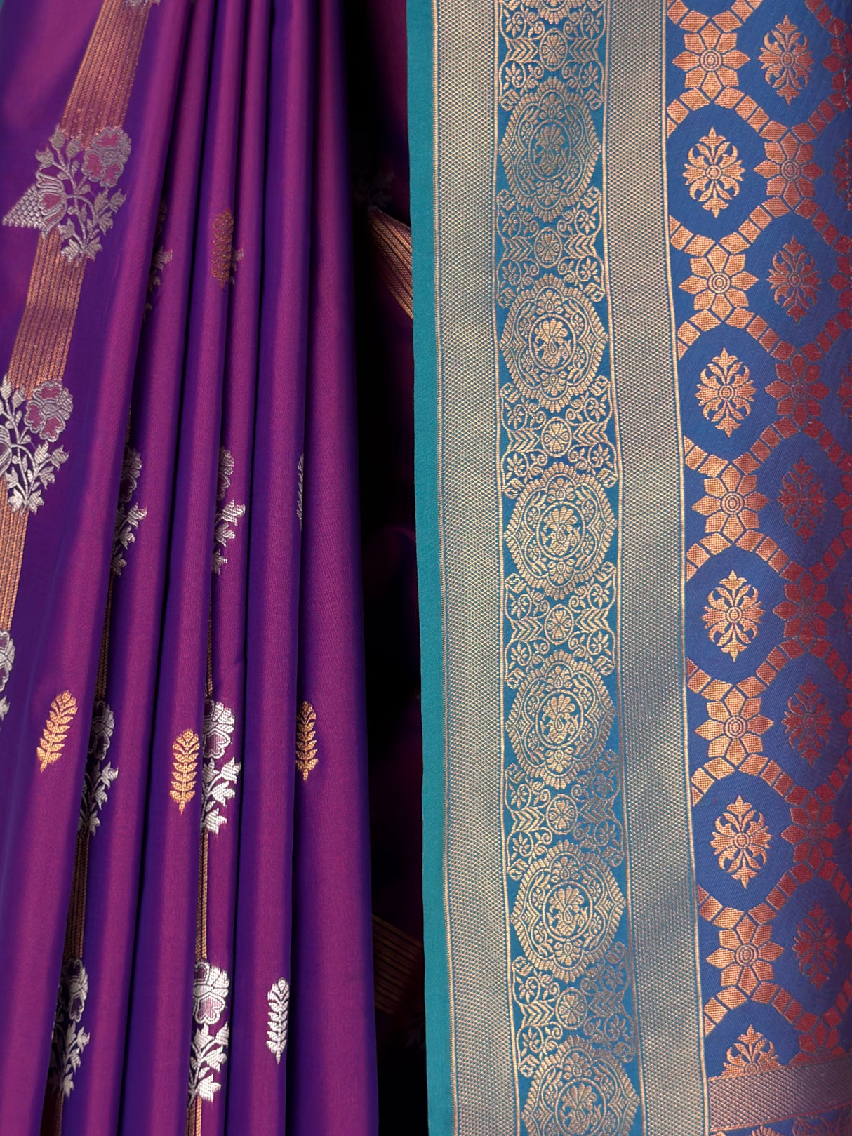 MIMOSA Magenta Saree Saree — fleets shot full lifestyle