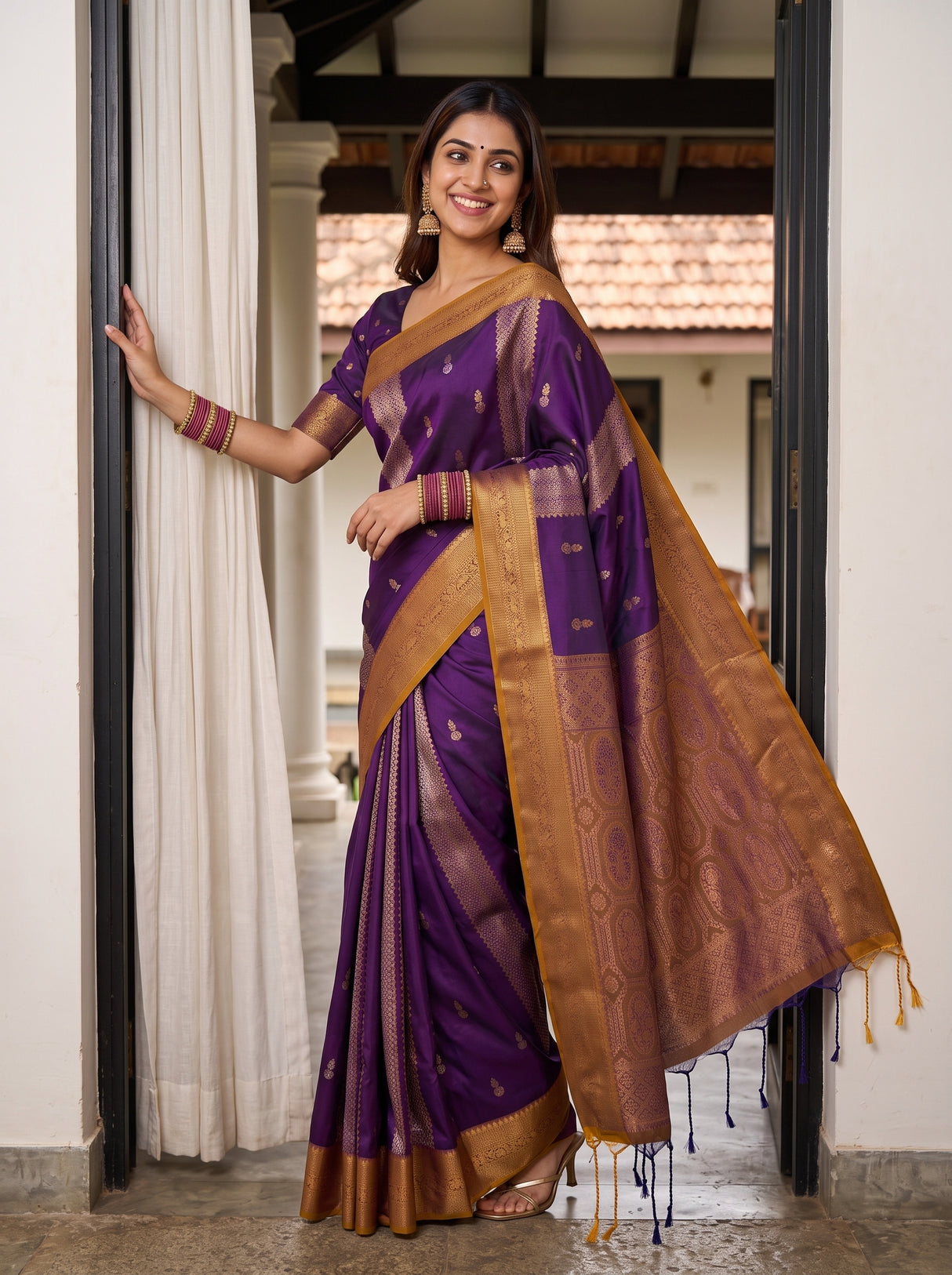 MIMOSA Jamun Saree Saree — pose 5 styling detail