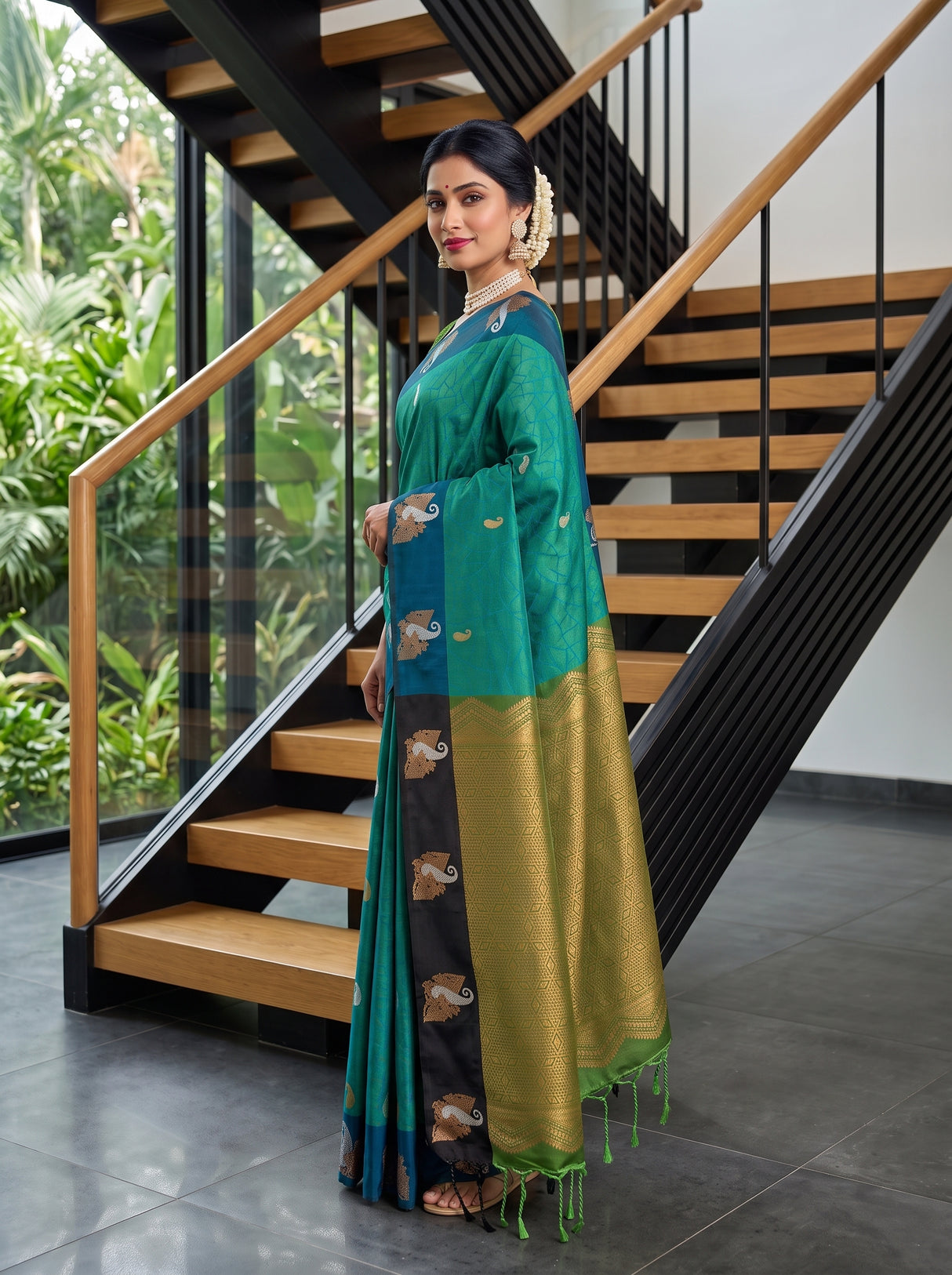 MIMOSA Rama Saree Saree — pose 5 styling detail