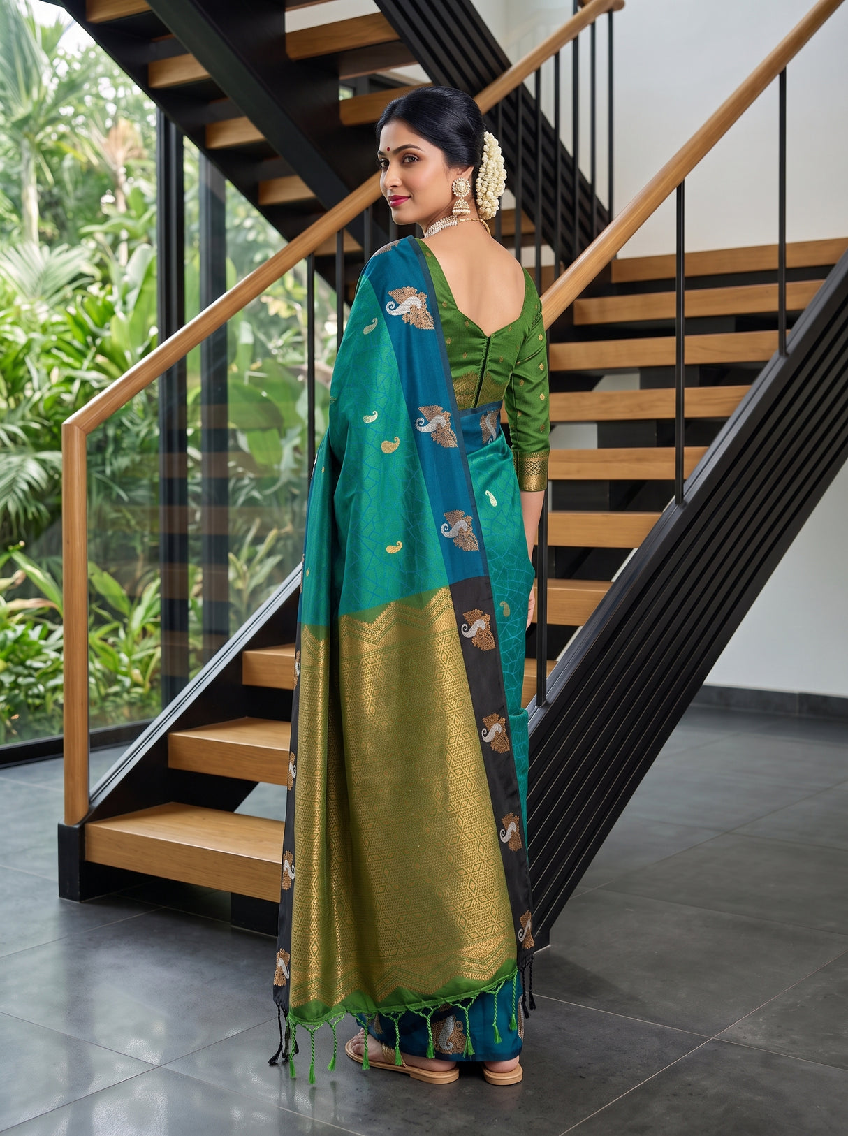MIMOSA Rama Saree Saree — pose 7 styling detail