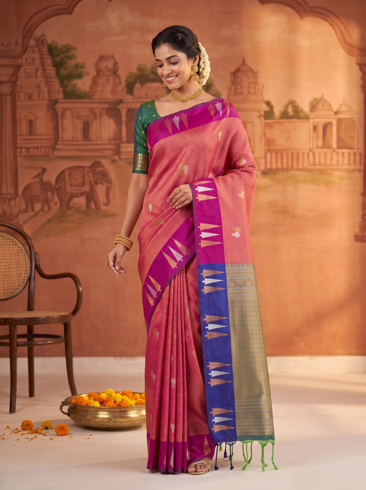 MIMOSA Rani Saree Saree — pose 9 styling detail