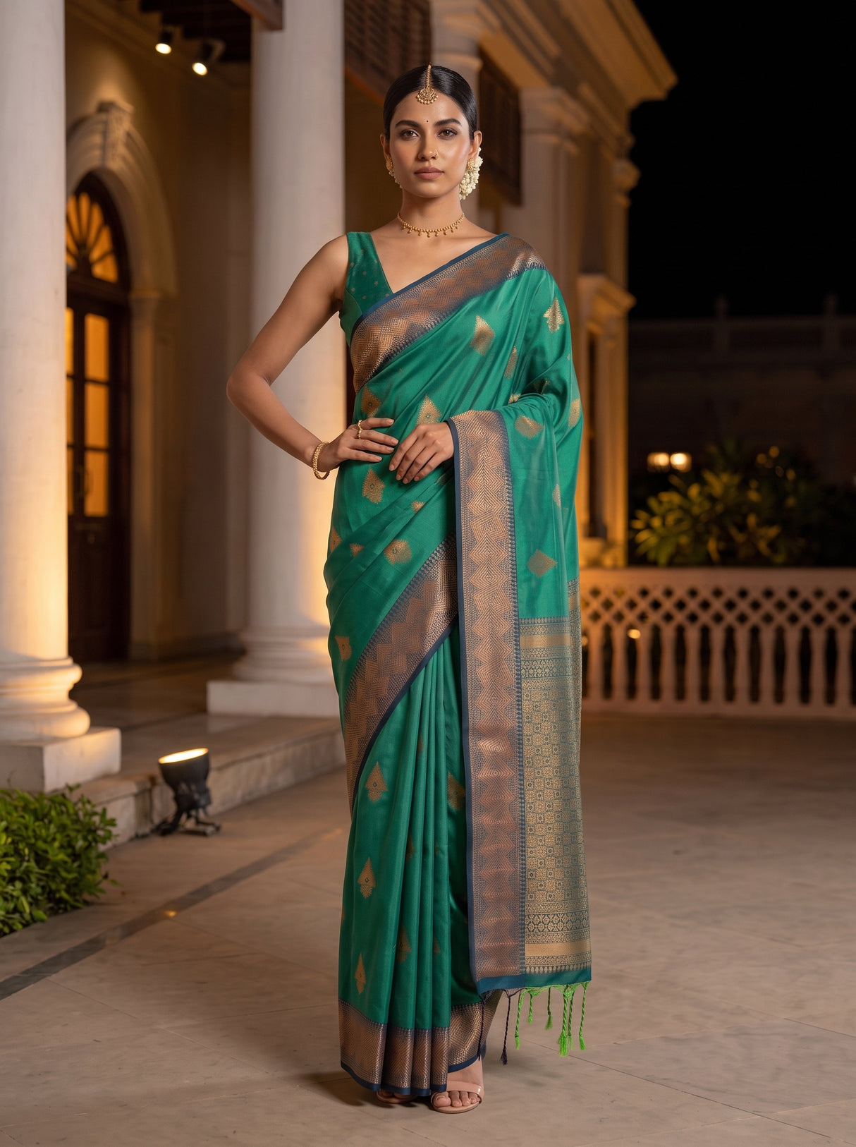 MIMOSA Rama Saree Saree — pose 4 styling detail