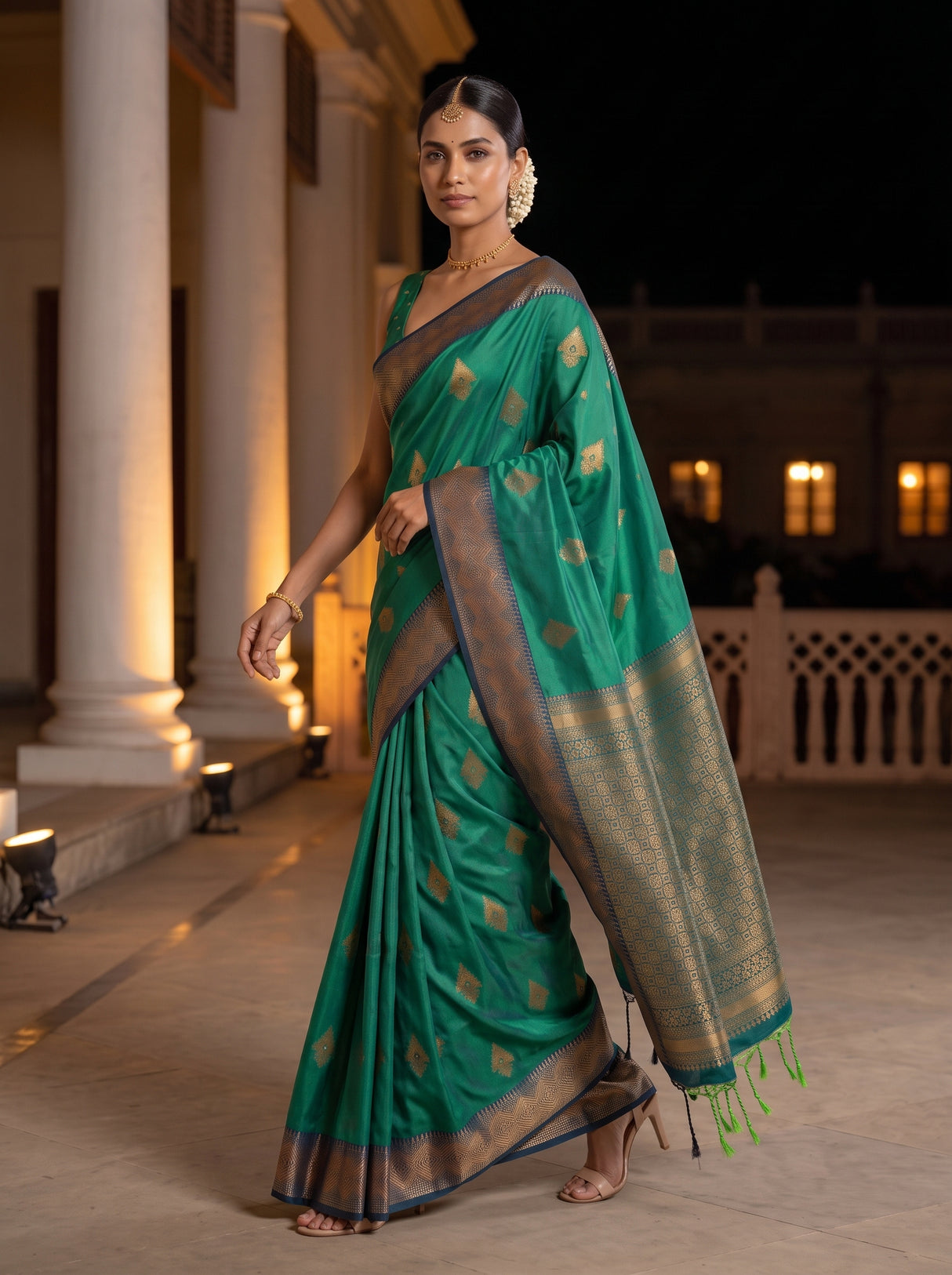MIMOSA Rama Saree Saree — pose 6 styling detail