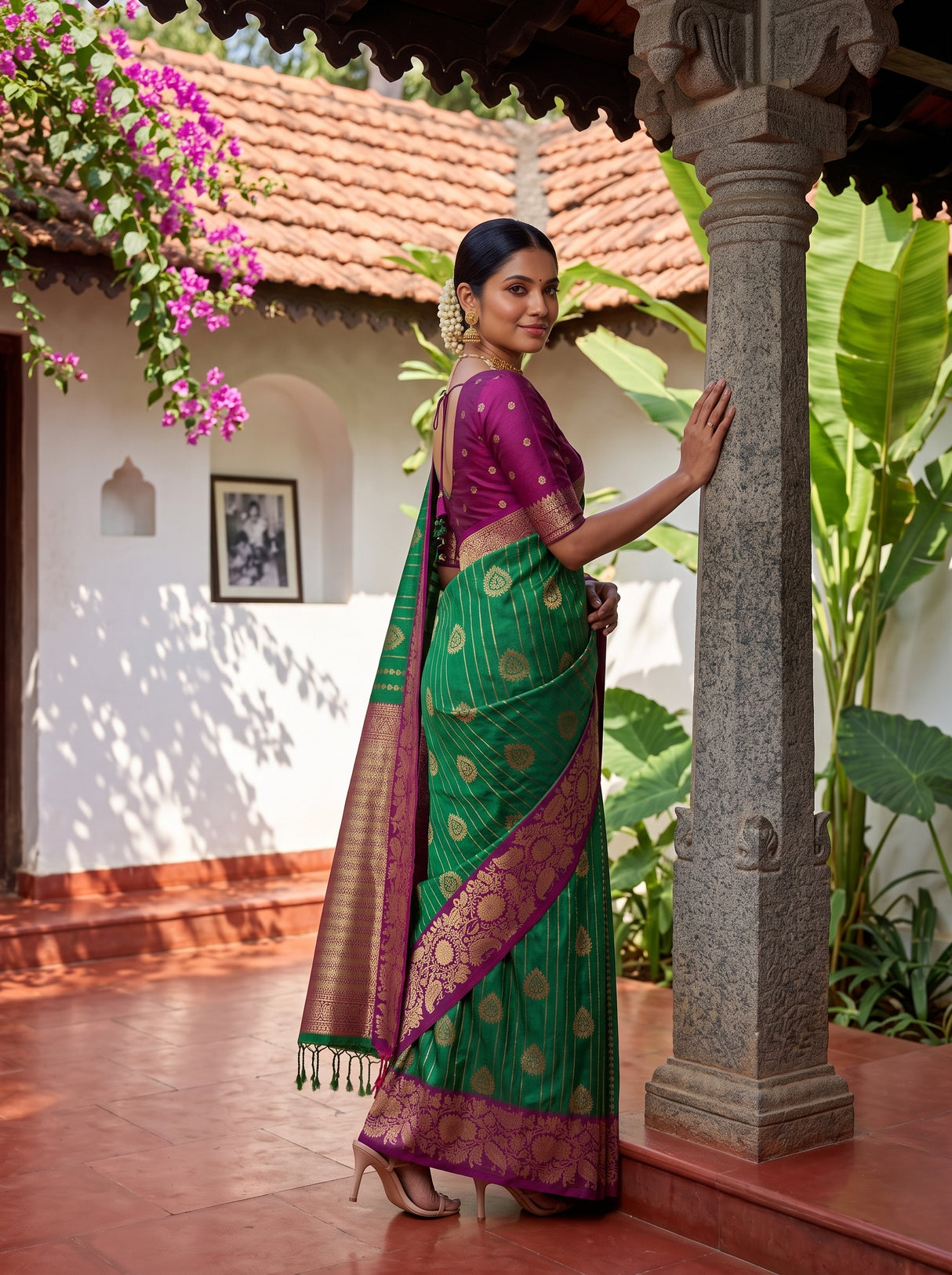 MIMOSA Rama Saree Saree — pose 5 styling detail