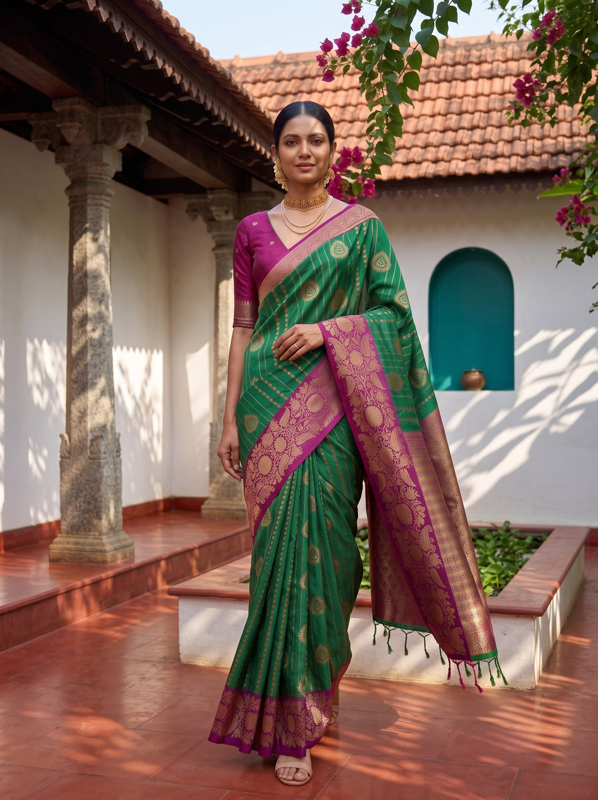 MIMOSA Rama Saree Saree — pose 6 styling detail