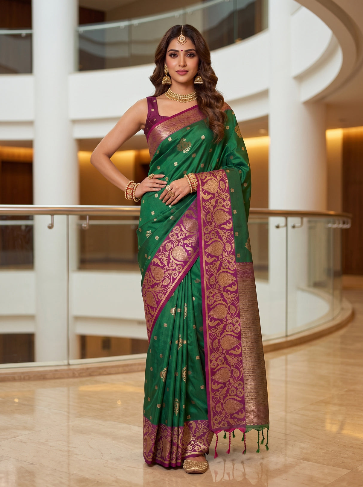 MIMOSA Rama Saree Saree — pose 4 styling detail