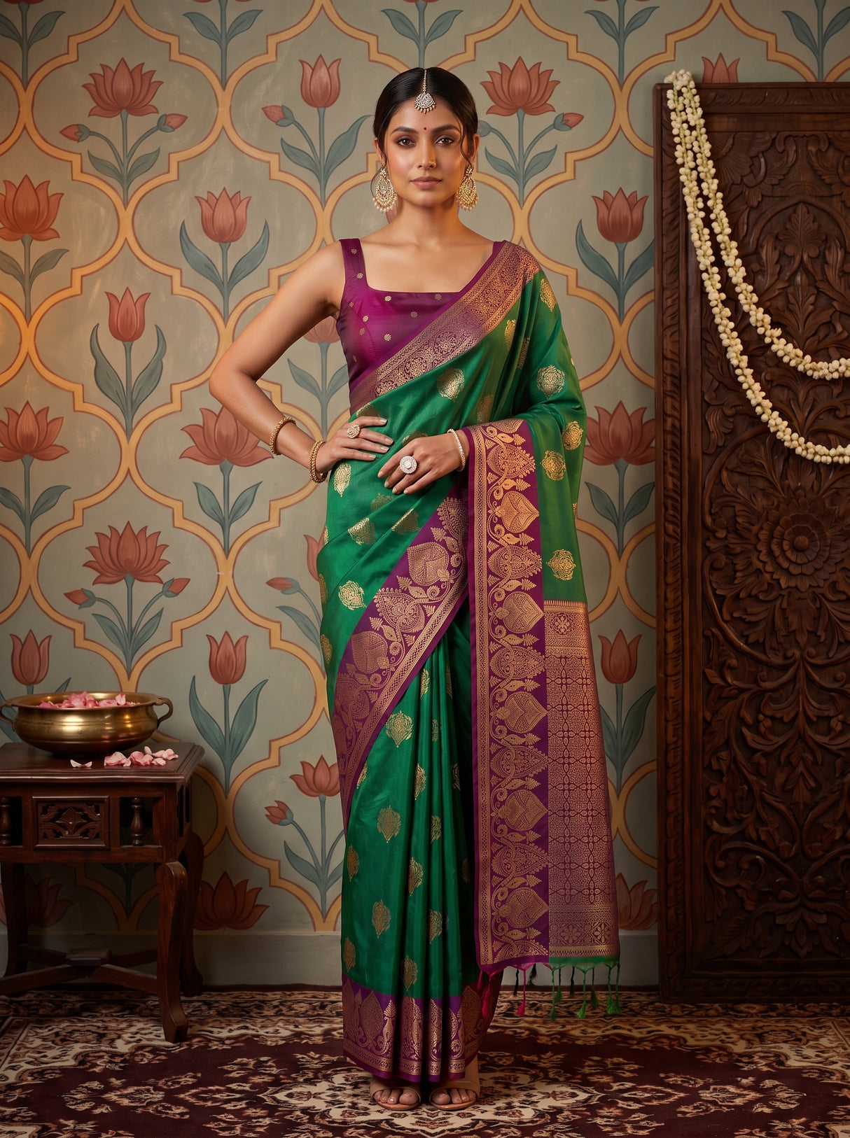 MIMOSA Rama Saree Saree — pose 4 styling detail