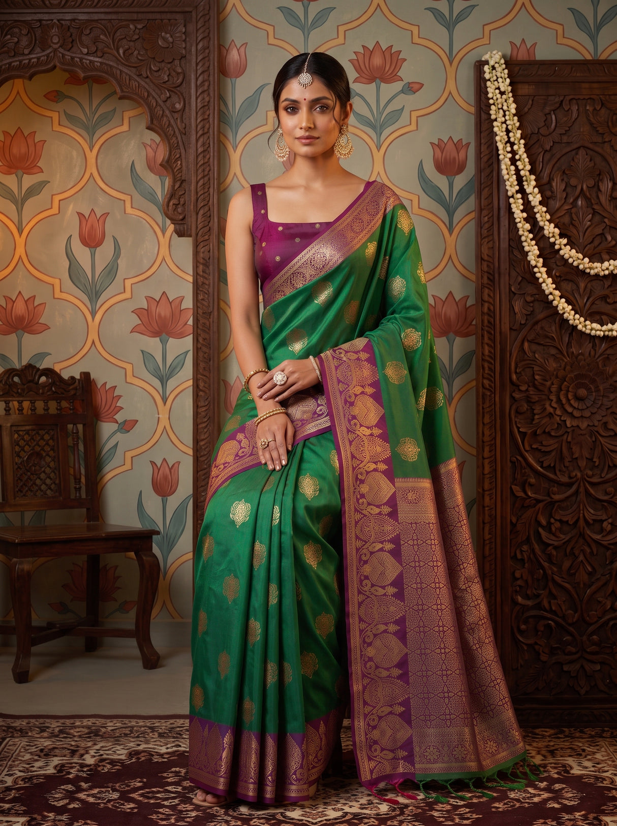 MIMOSA Rama Saree Saree — pose 8 styling detail