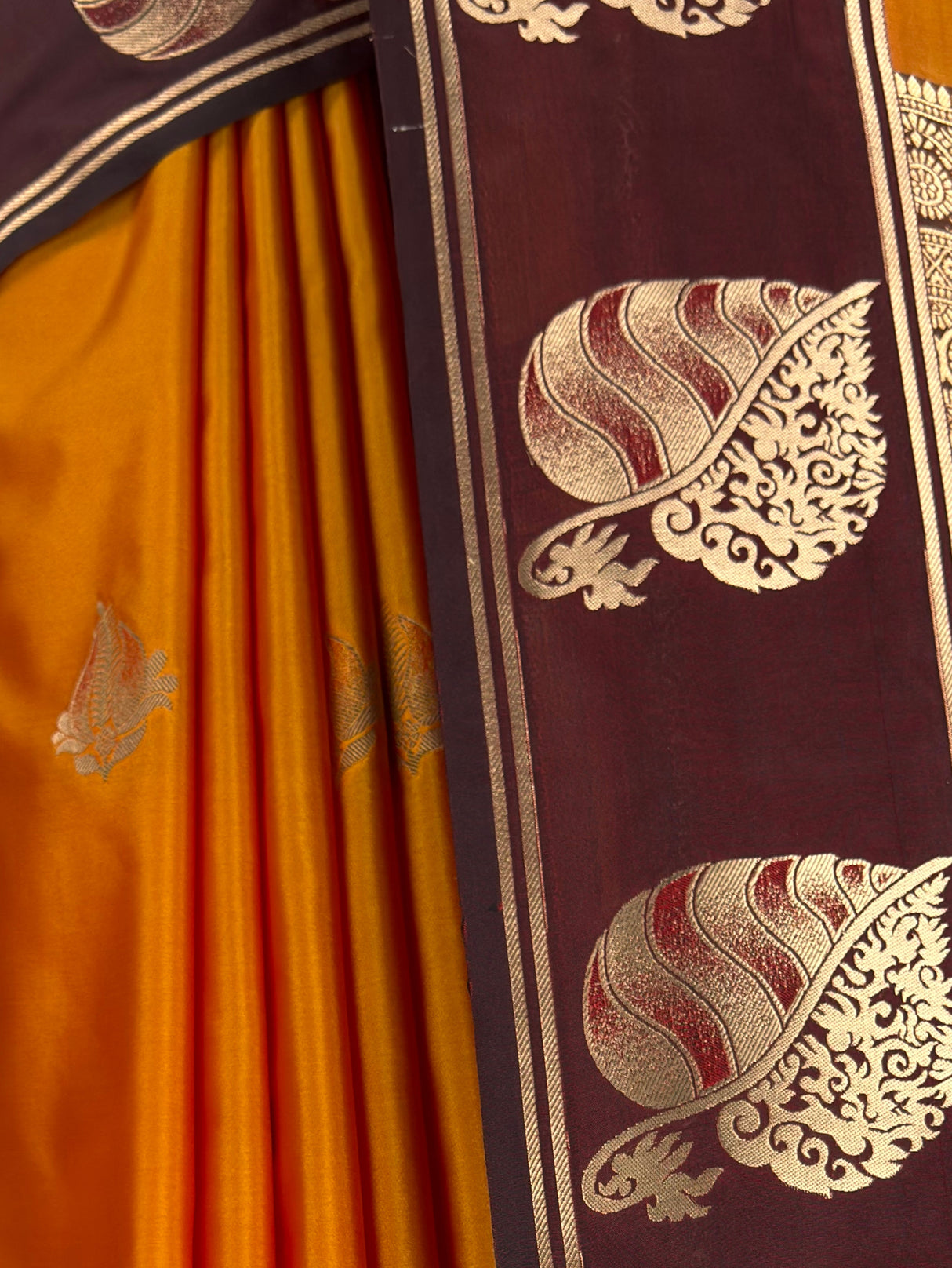 MIMOSA Mustard Saree Saree — fleets shot full lifestyle