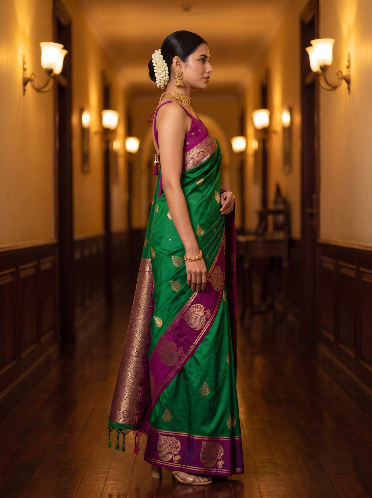 MIMOSA Rama Saree Saree — pose 3 styling detail