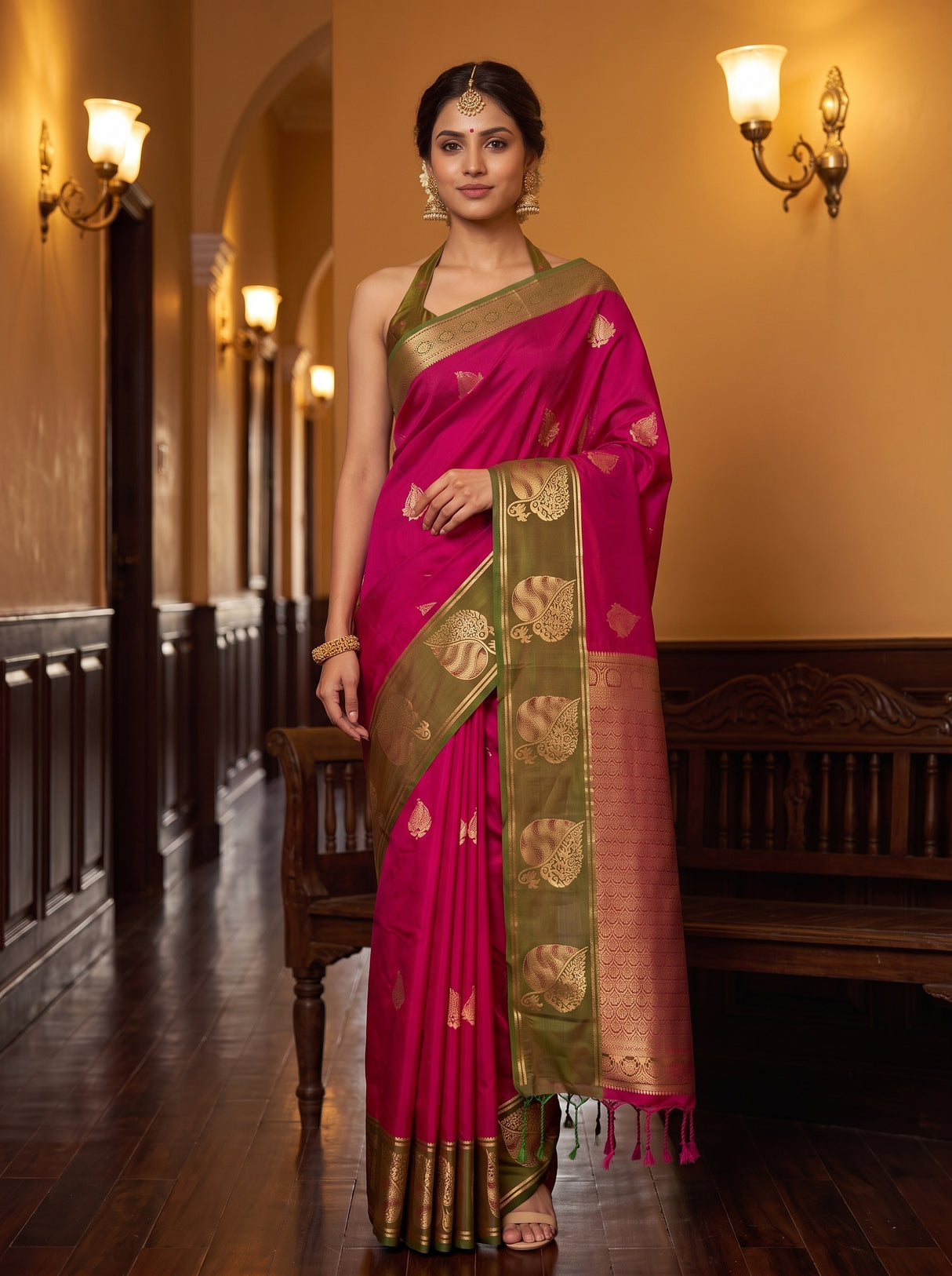 MIMOSA Rani Saree Saree — pose 9 styling detail