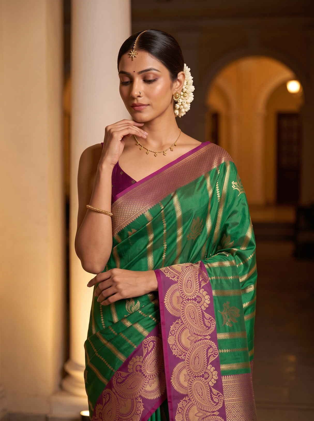 MIMOSA Rama Saree Saree — pose 10 styling detail