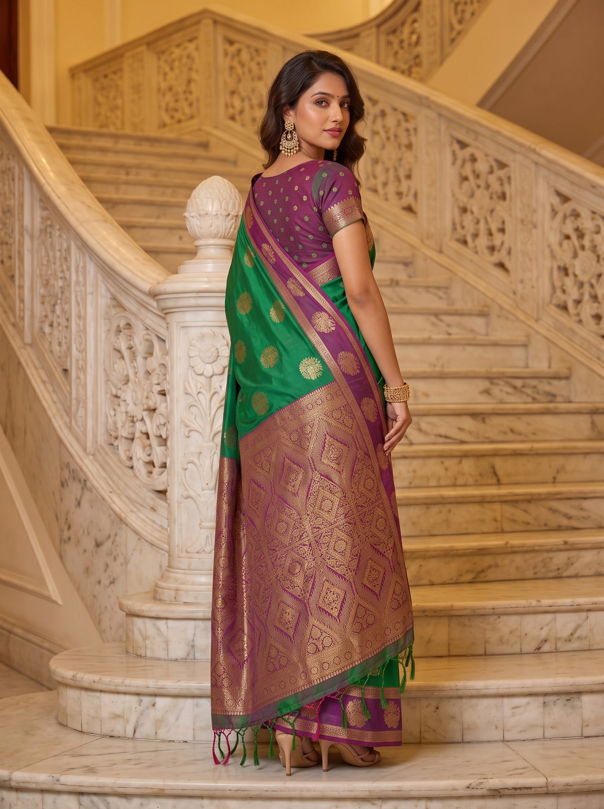 MIMOSA Rama Saree Saree — pose 5 styling detail