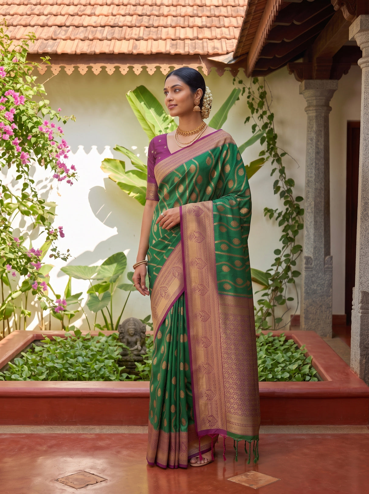 MIMOSA Rama Saree Saree — pose 5 styling detail