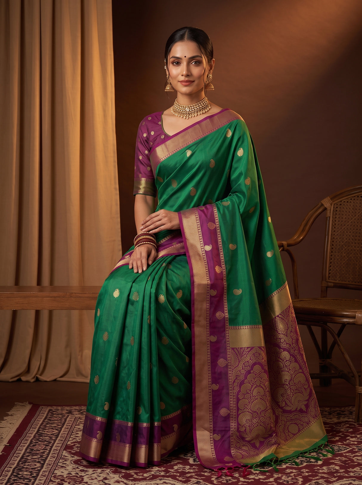 MIMOSA Rama Saree Saree — pose 8 styling detail