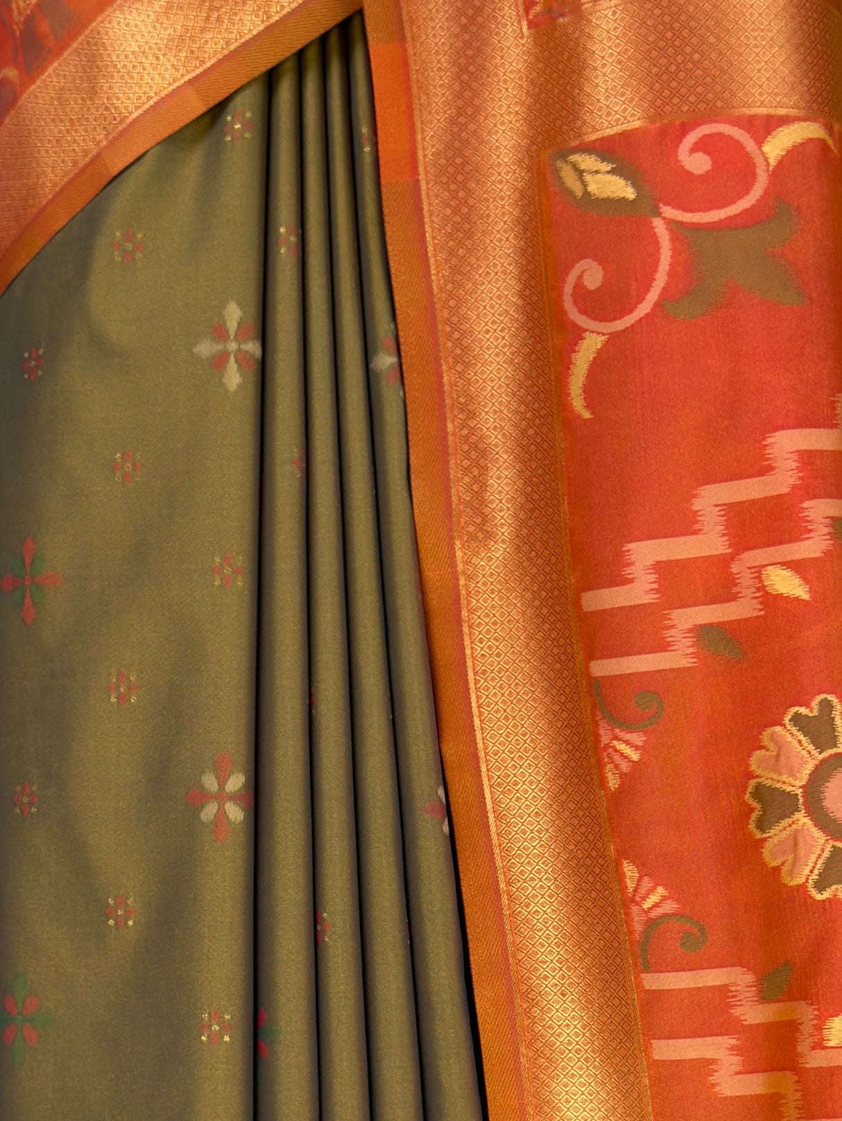 MIMOSA Chiku Saree Saree — fleets shot full lifestyle