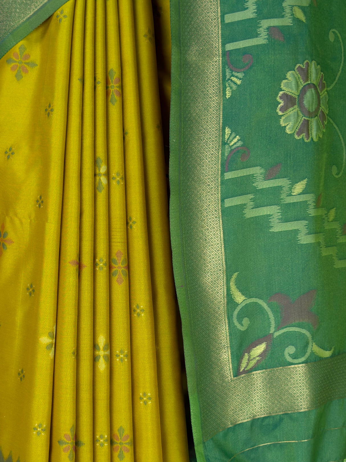 MIMOSA Olive Saree Saree — fleets shot full lifestyle