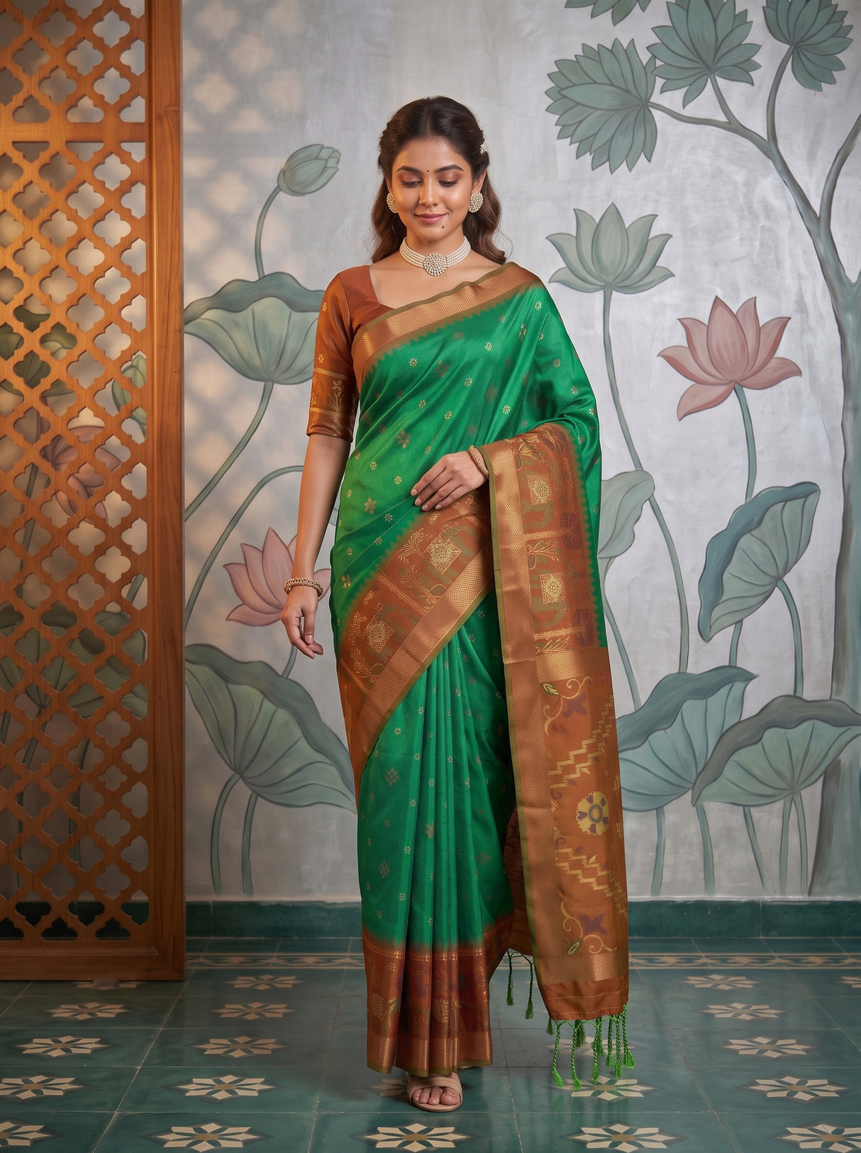 MIMOSA Rama Saree Saree — pose 6 styling detail