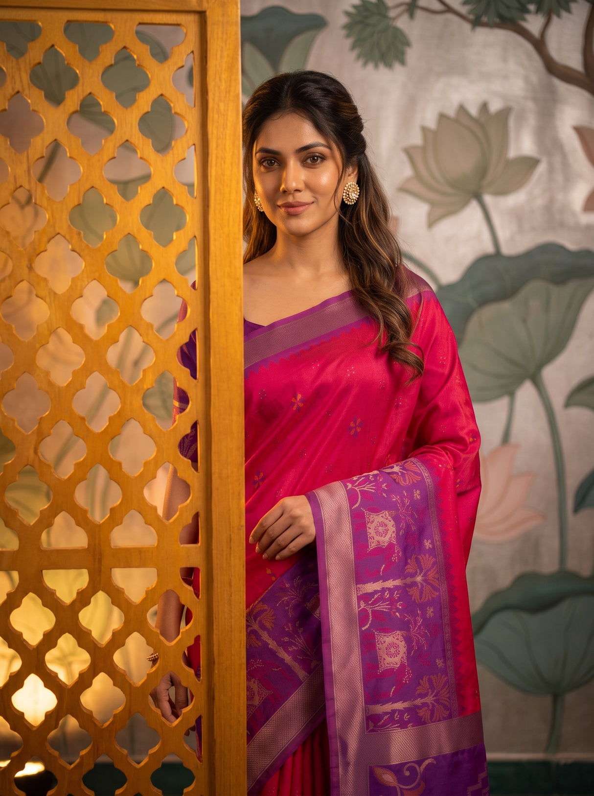 MIMOSA Rani Saree Saree — pose 10 styling detail