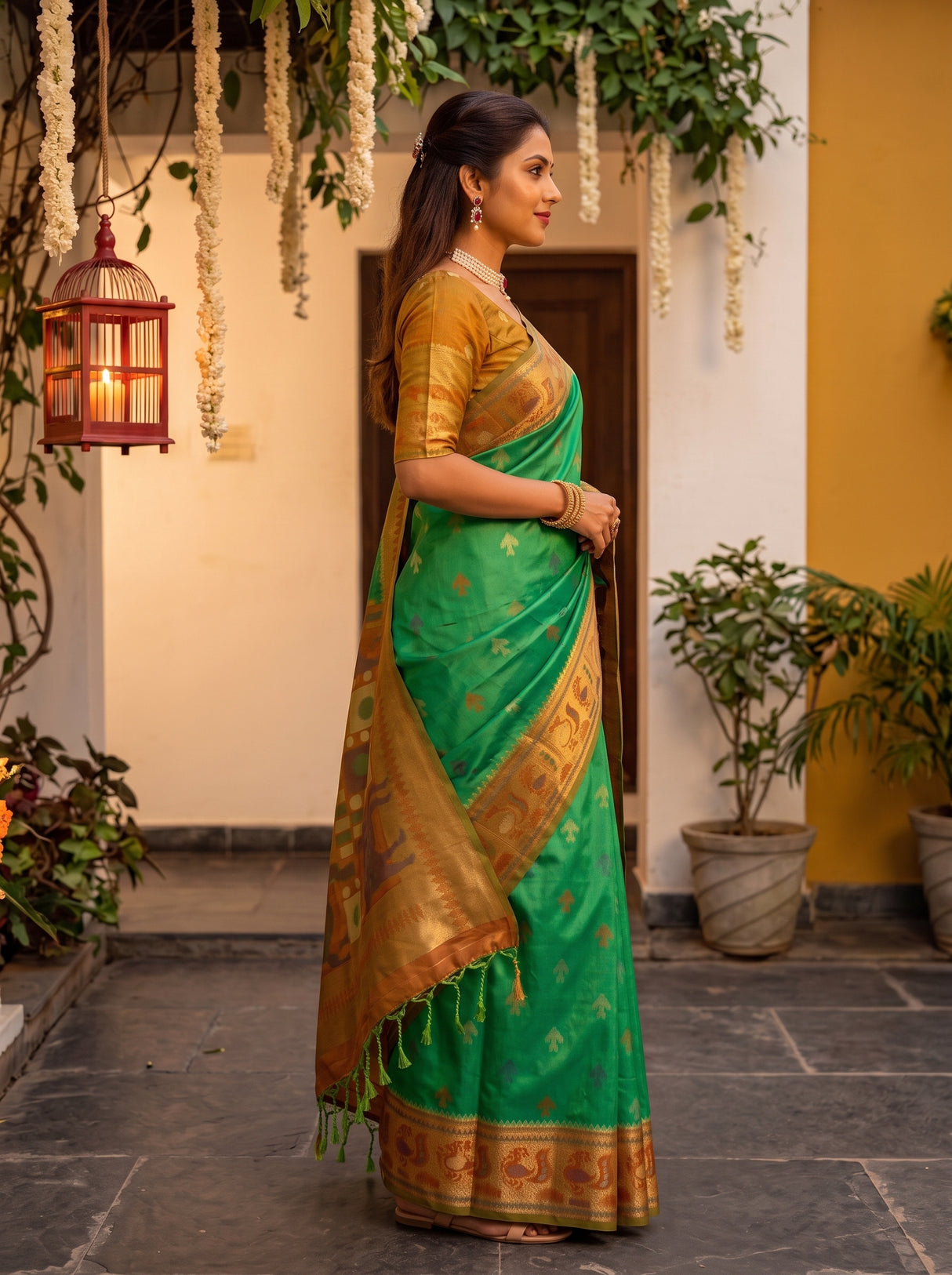 MIMOSA Rama Saree Saree — pose 3 styling detail
