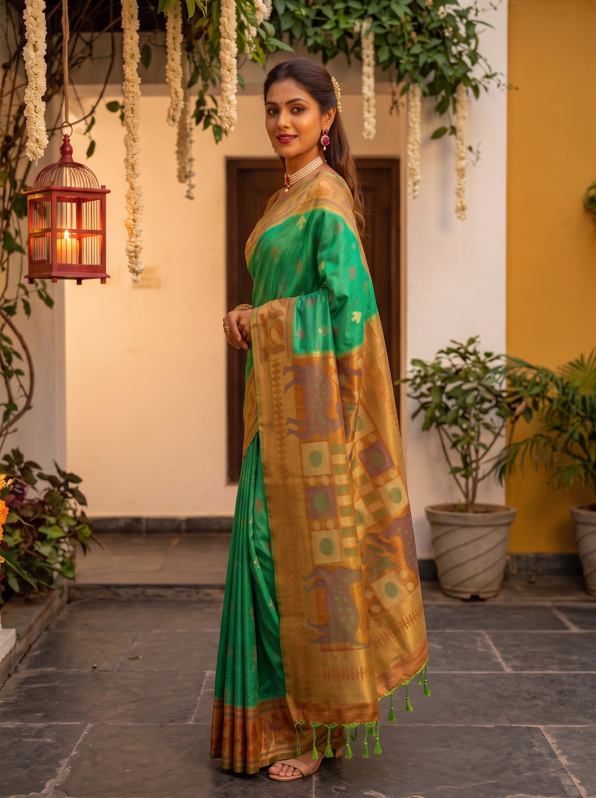 MIMOSA Rama Saree Saree — pose 5 styling detail