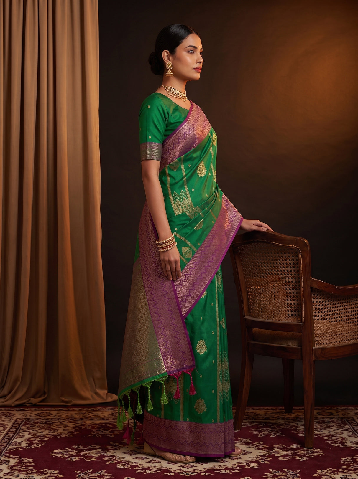 MIMOSA Rama Saree Saree — pose 3 styling detail