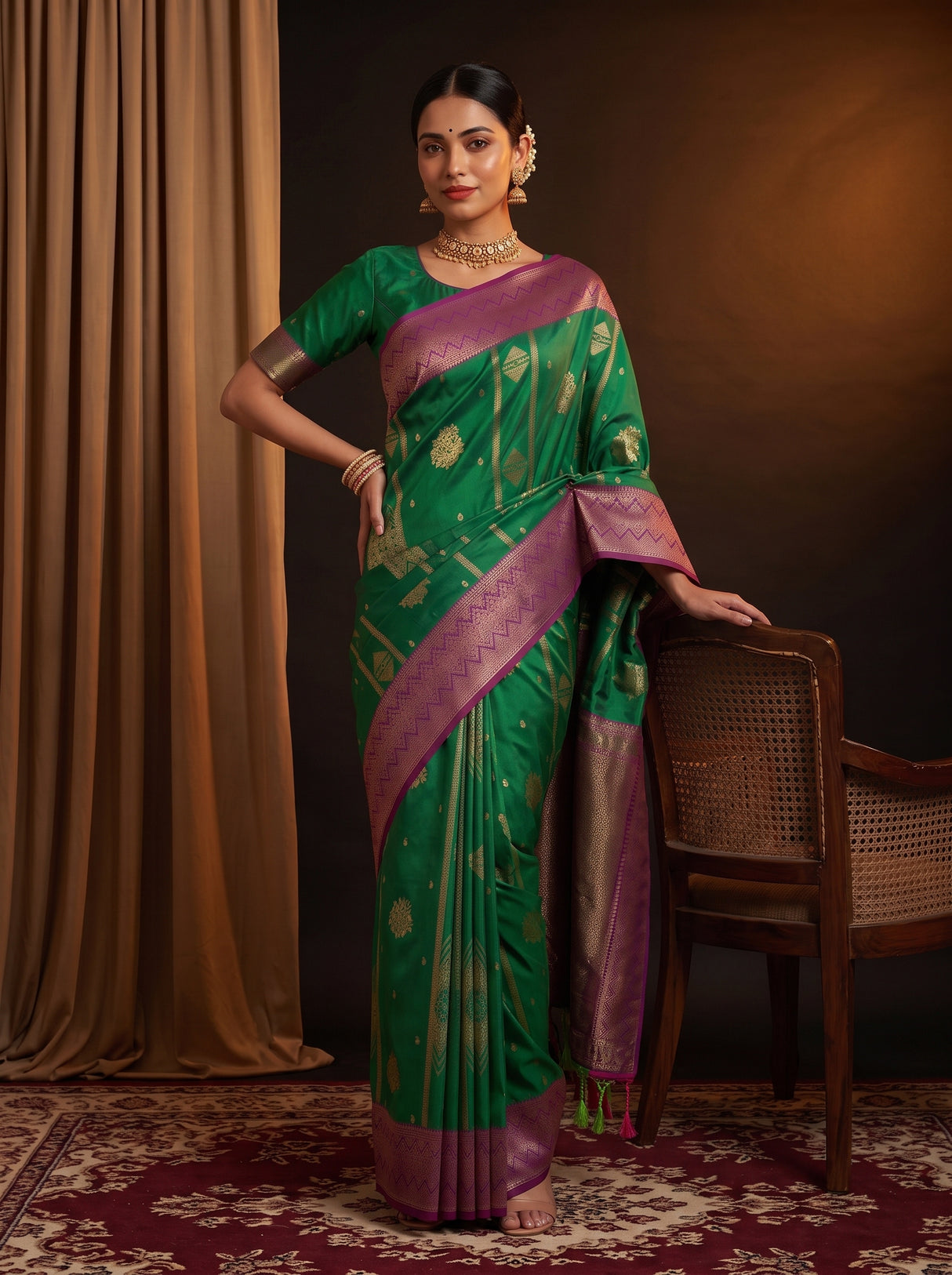 MIMOSA Rama Saree Saree — pose 4 styling detail