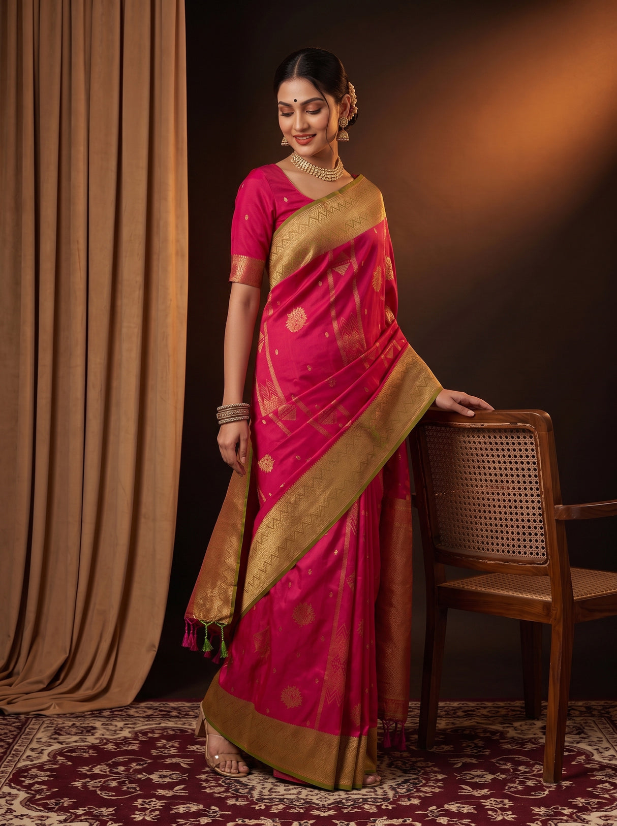 MIMOSA Rani Saree Saree — pose 9 styling detail