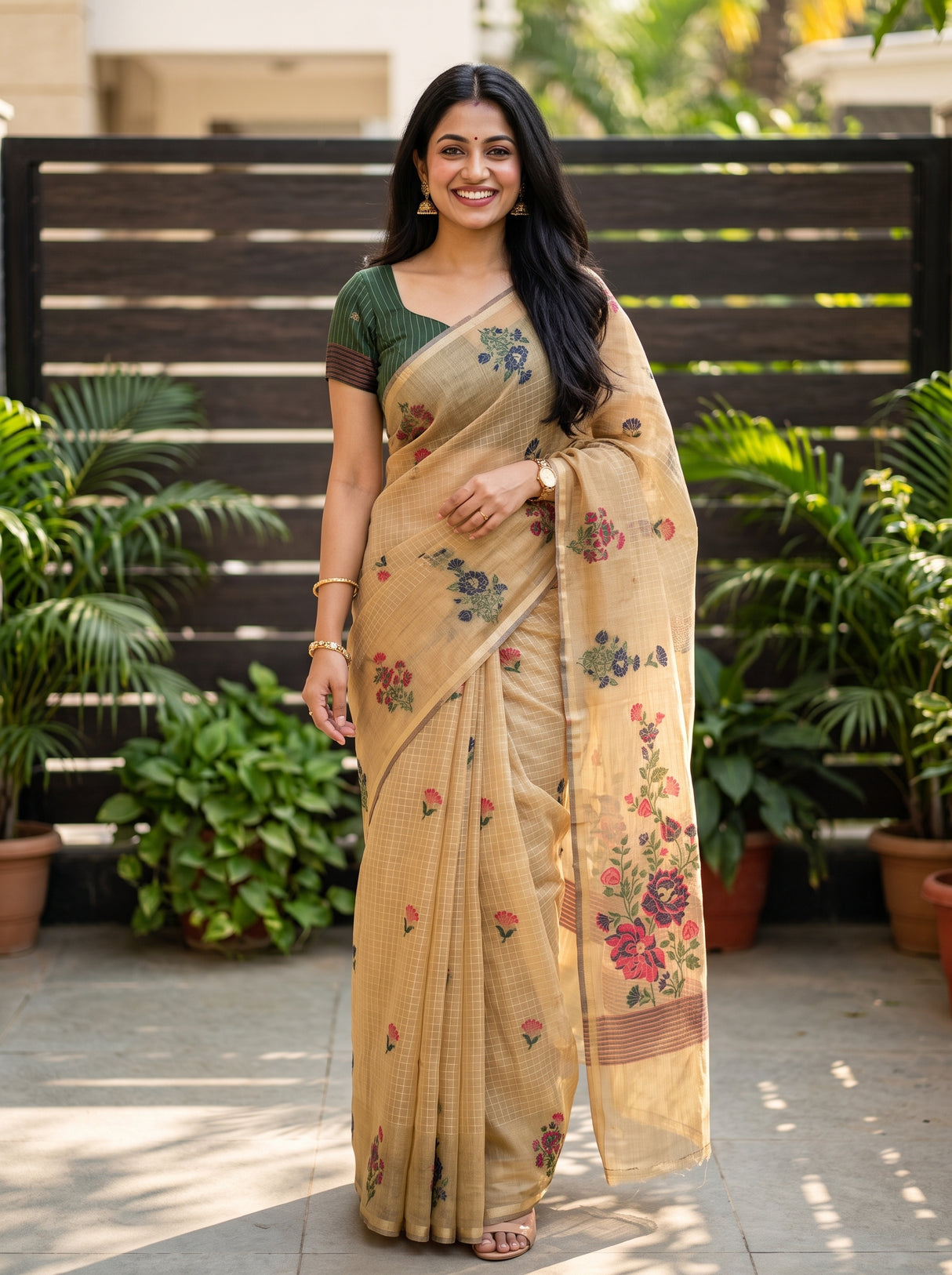 MIMOSA Saree Saree — front view on mannequin
