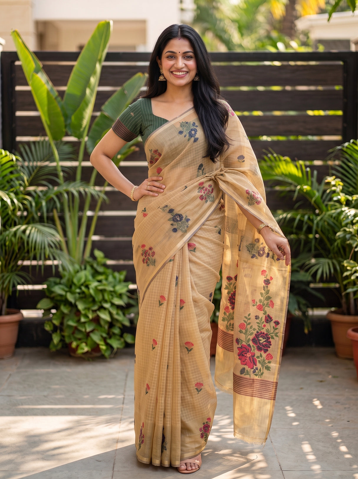 MIMOSA Saree Saree — pose 4 styling detail