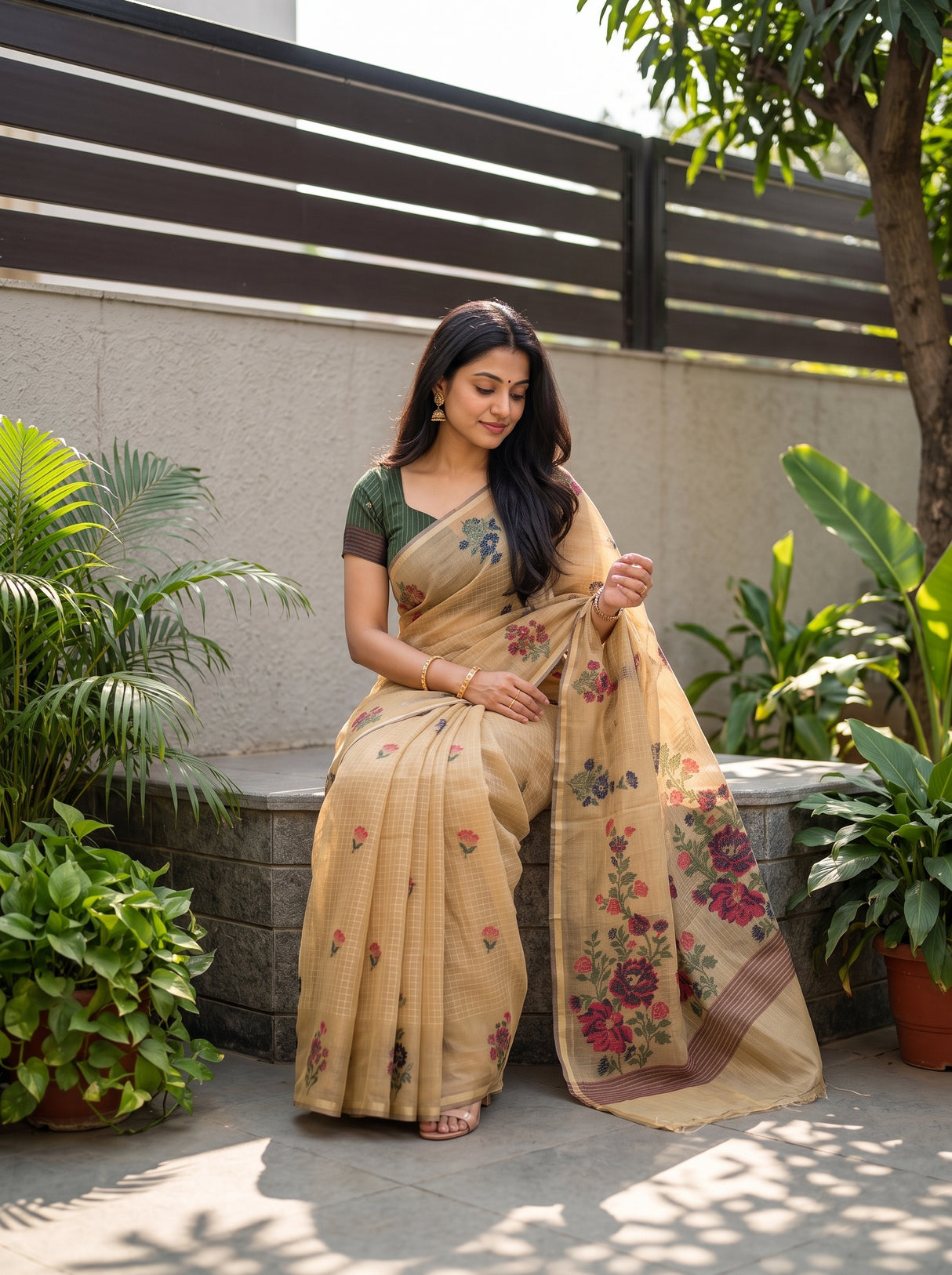 MIMOSA Saree Saree — pose 8 styling detail