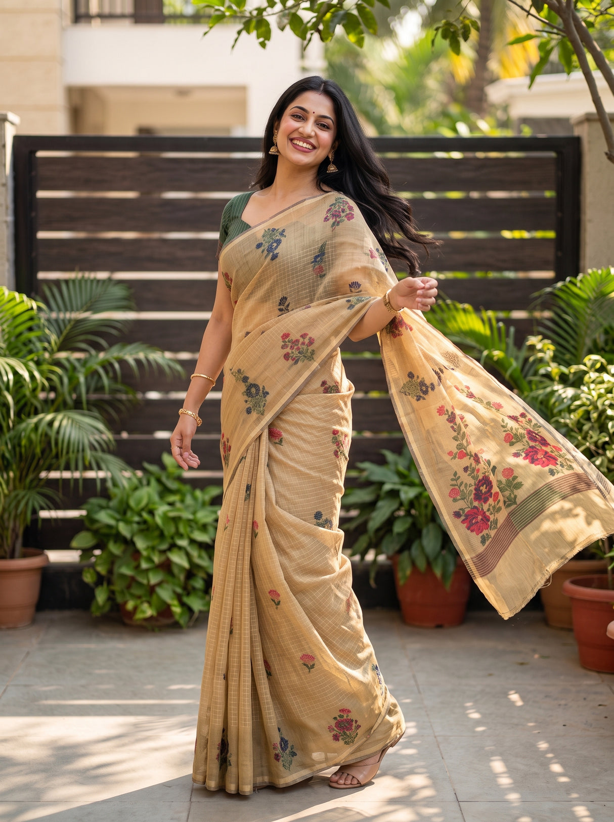 MIMOSA Saree Saree — pose 9 styling detail
