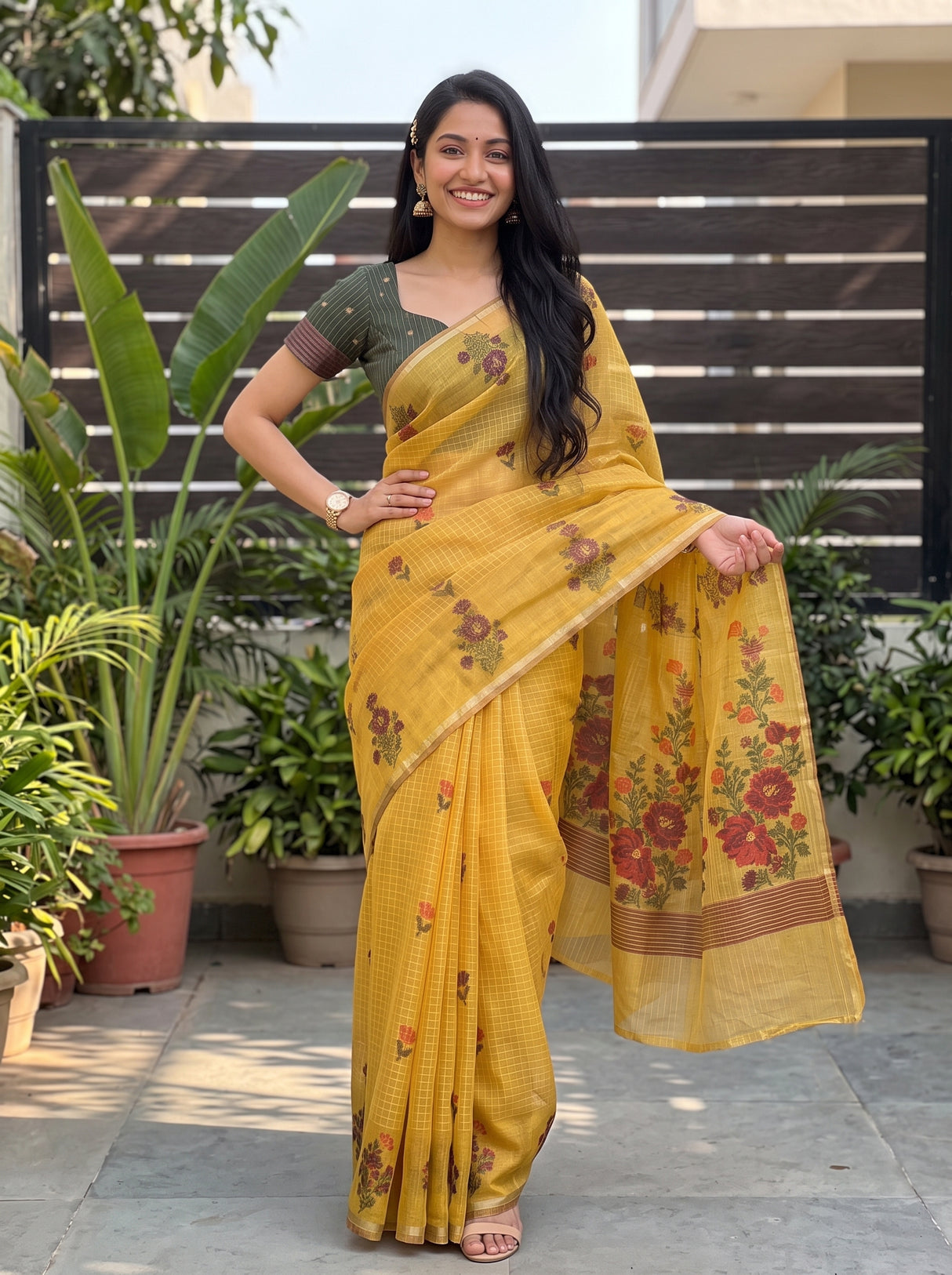 MIMOSA Saree Saree — pose 4 styling detail