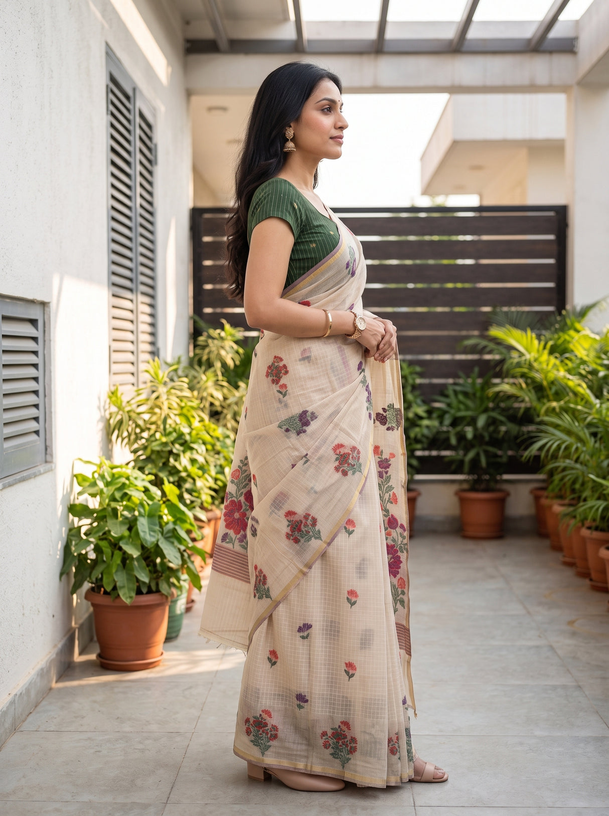 MIMOSA Saree Saree — pose 3 styling detail