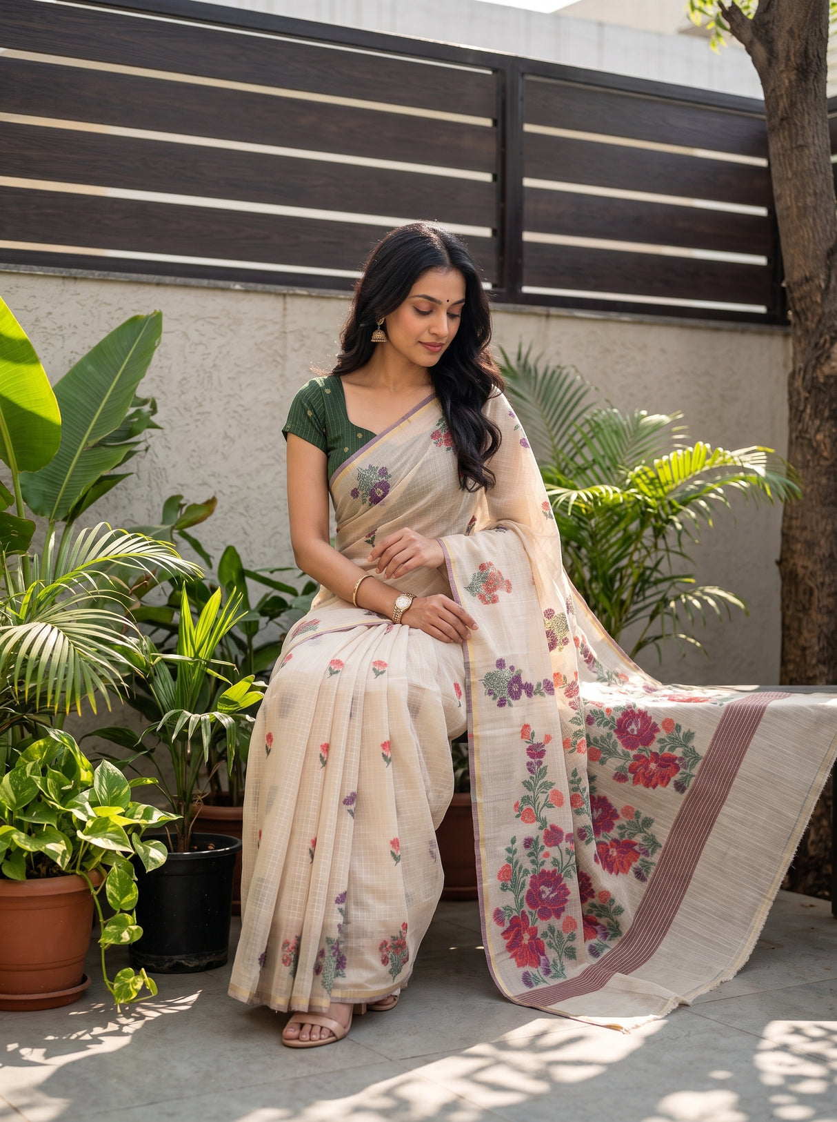 MIMOSA Saree Saree — pose 8 styling detail