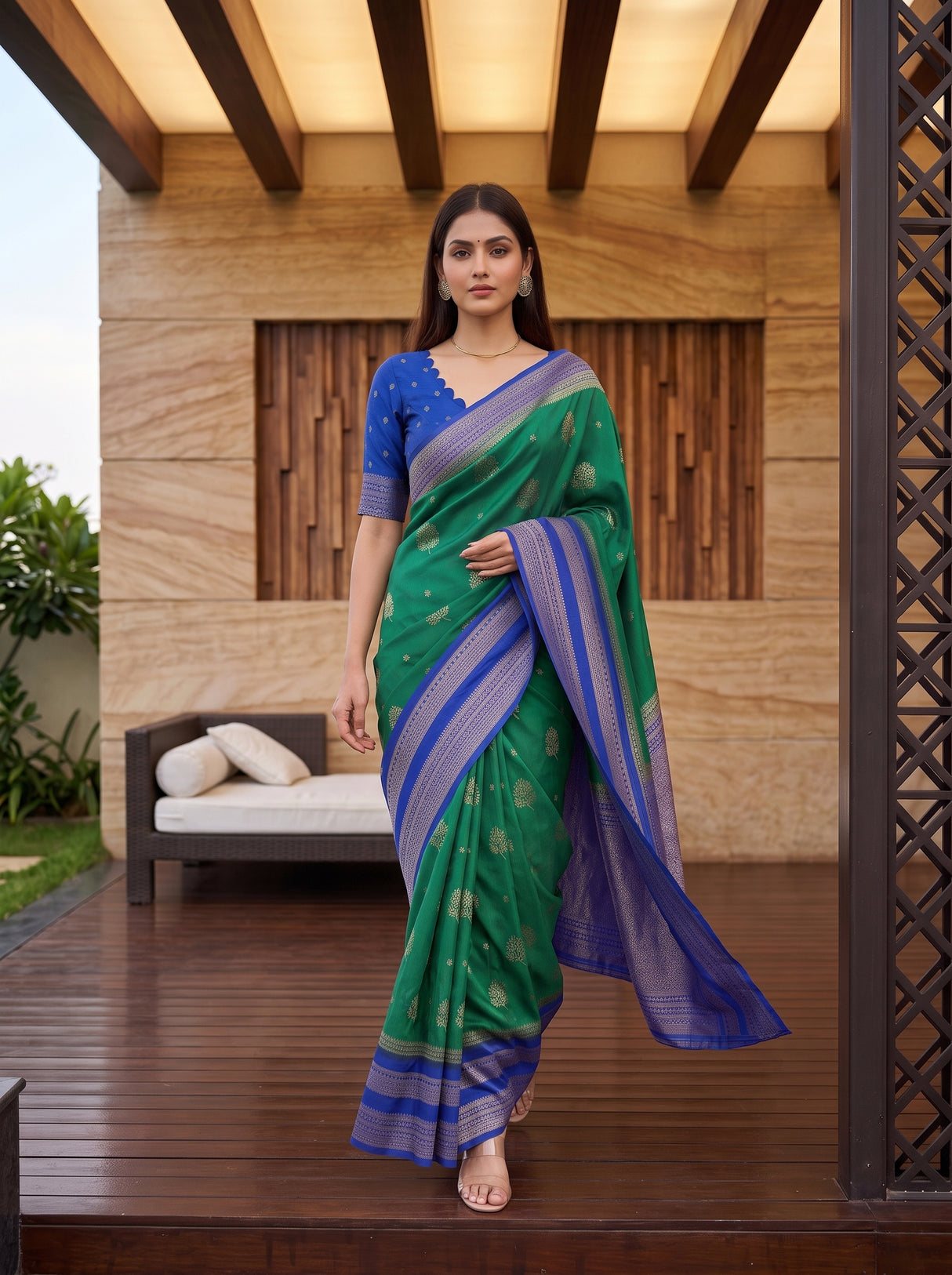MIMOSA Rama Saree Saree — pose 6 styling detail