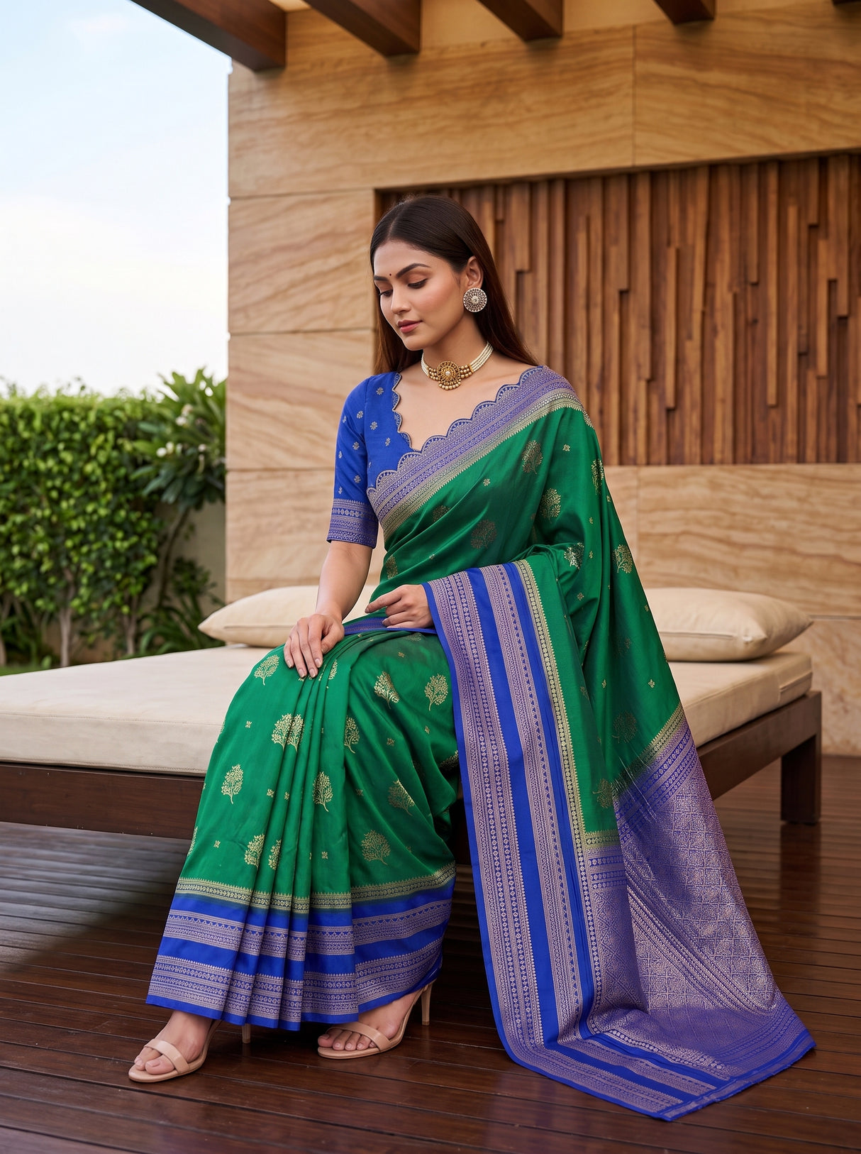 MIMOSA Rama Saree Saree — pose 8 styling detail