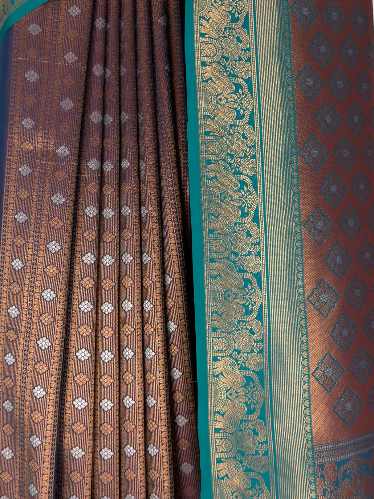 MIMOSA Navy Saree Saree — fleets shot full lifestyle