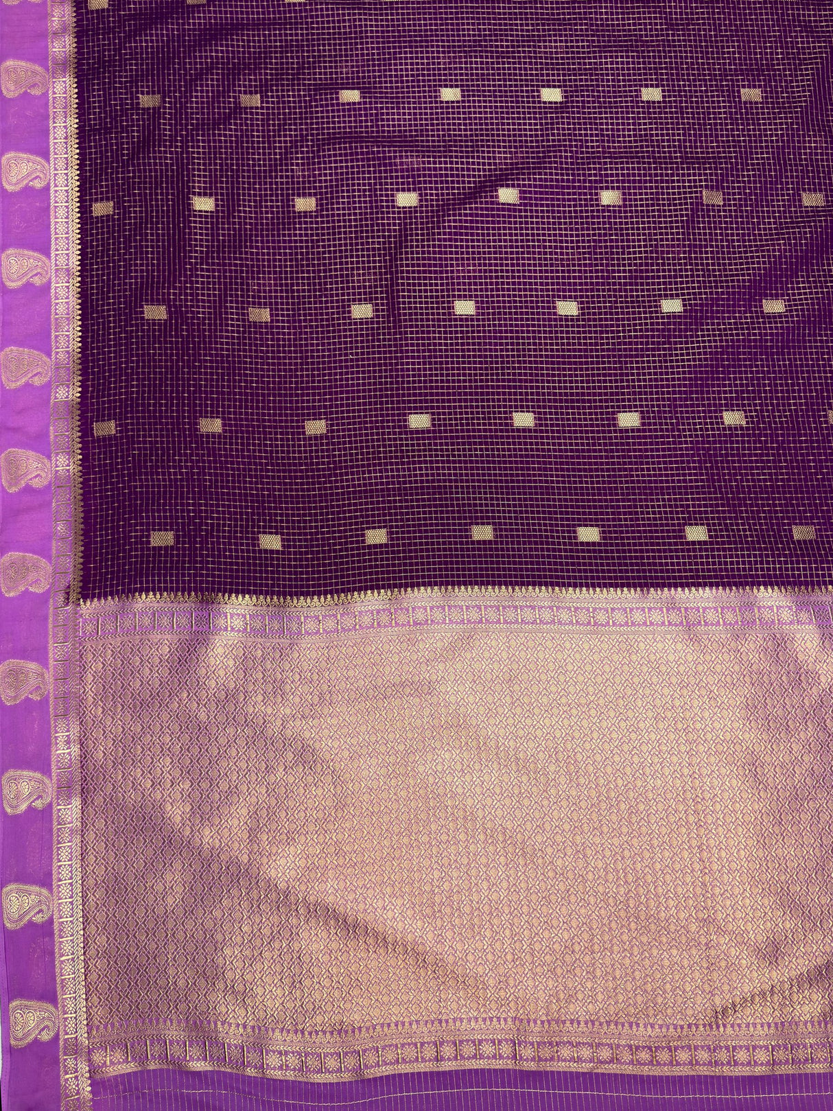 MIMOSA Jamun Saree Saree — pallu and zari work detail